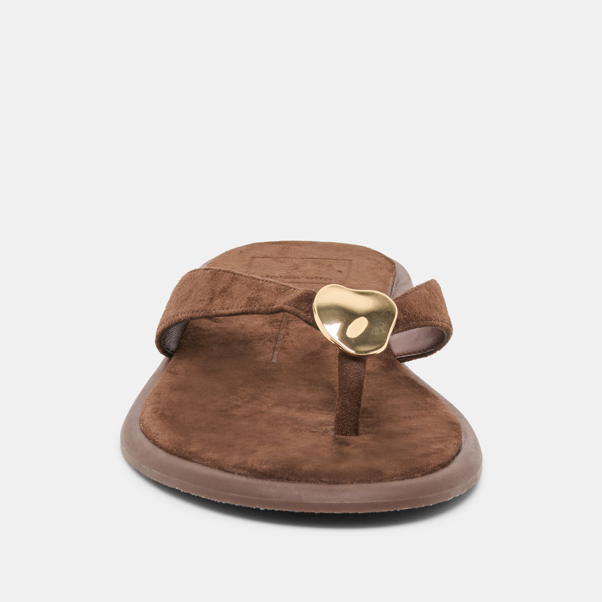 JAINA SANDALS DK BROWN SUEDE - Image 6