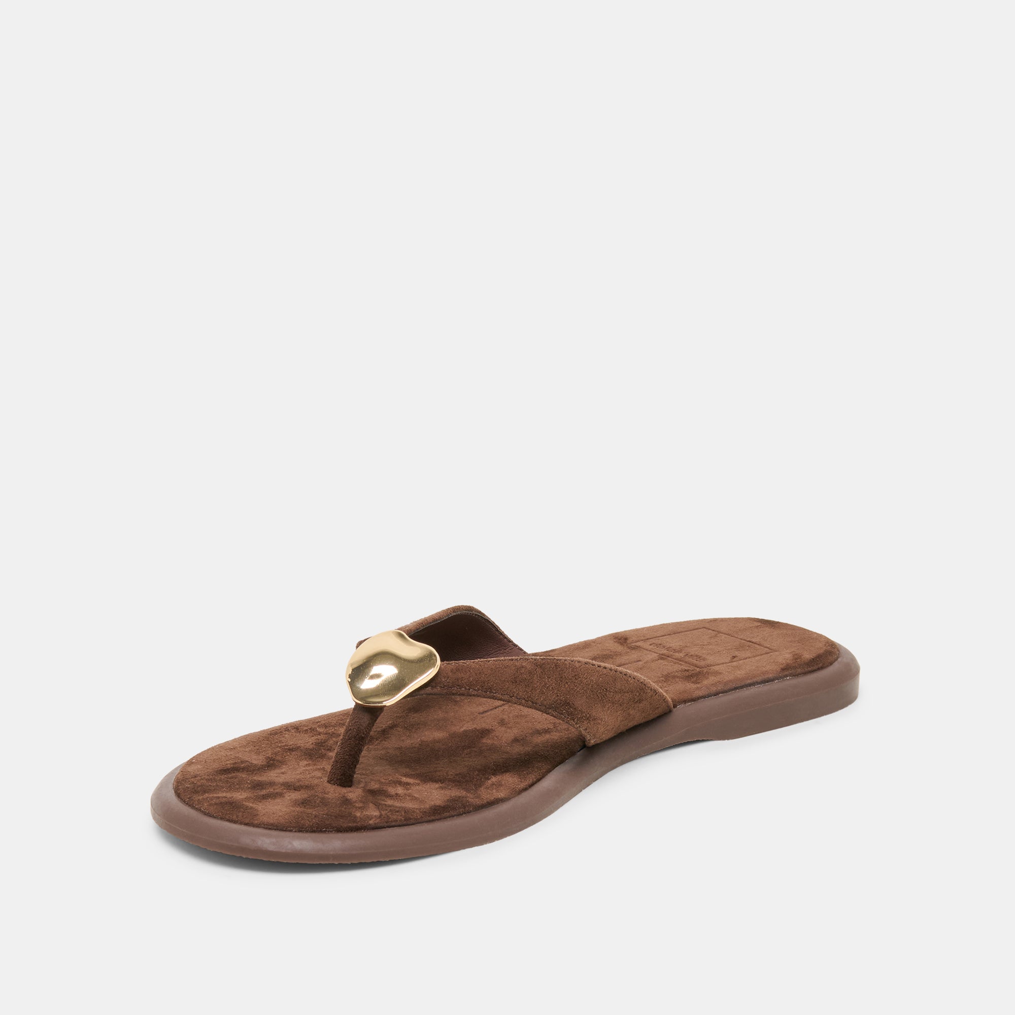 JAINA SANDALS DK BROWN SUEDE - Image 4
