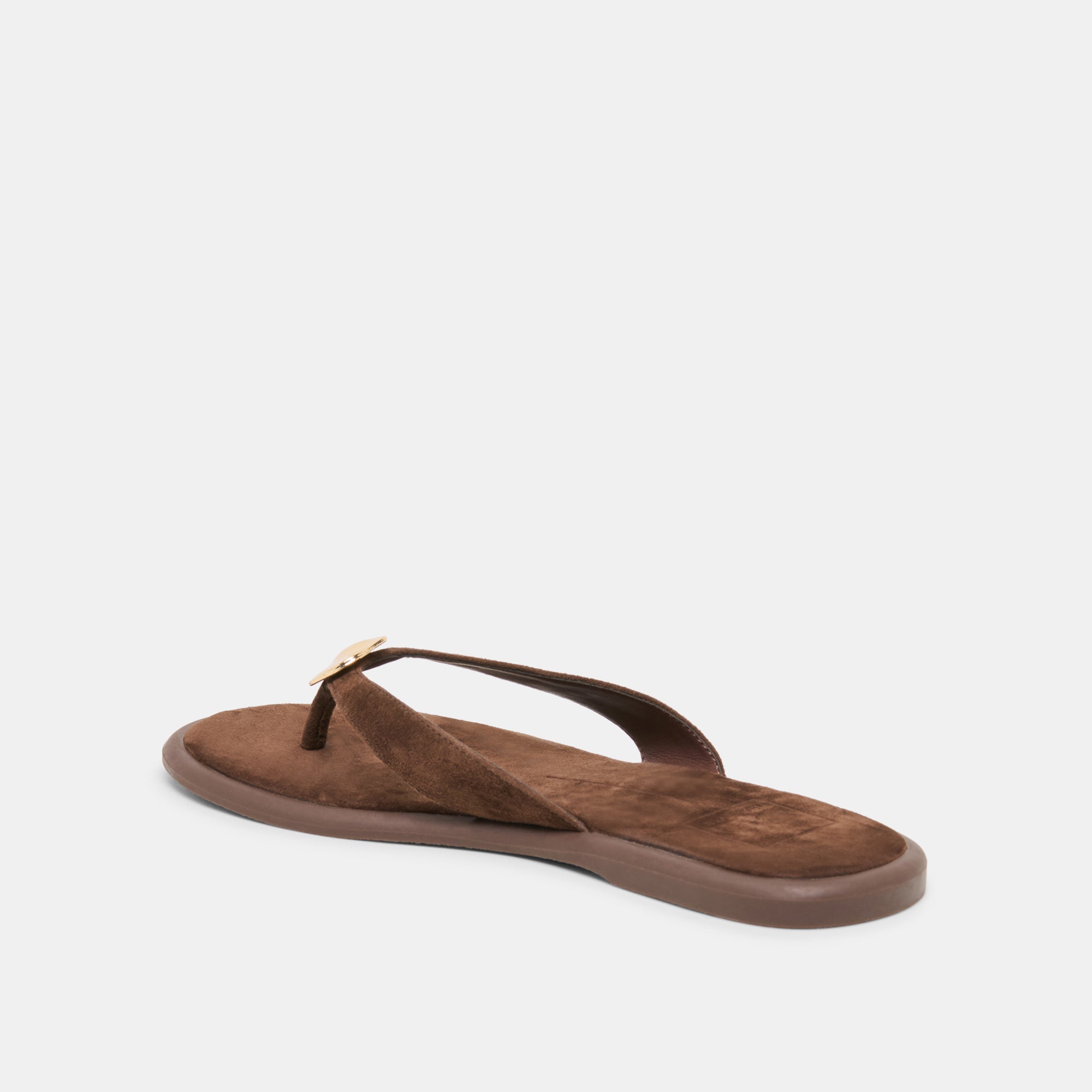 JAINA SANDALS DK BROWN SUEDE - Image 5