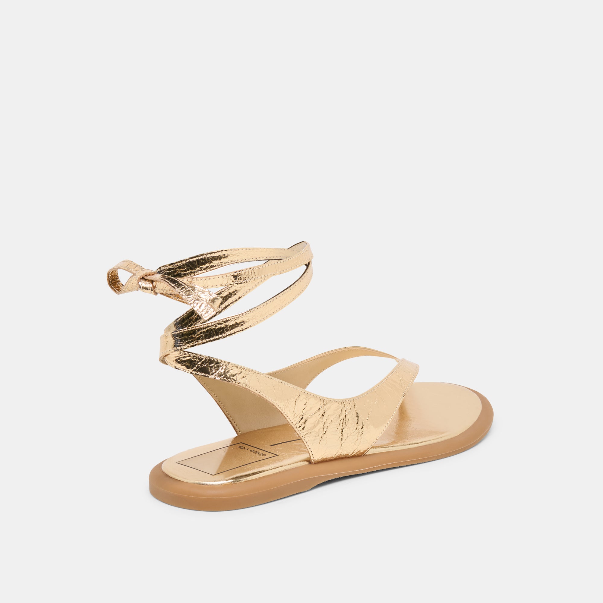 JAYDEN SANDALS GOLD DISTRESSED LEATHER - Image 5