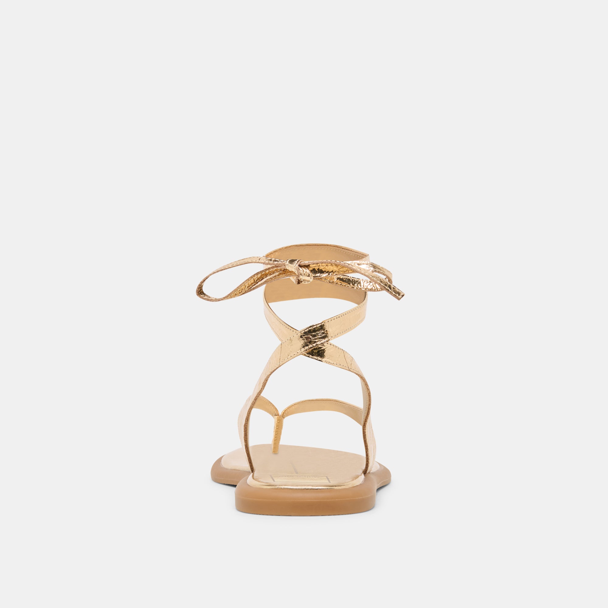 JAYDEN SANDALS GOLD DISTRESSED LEATHER - Image 9