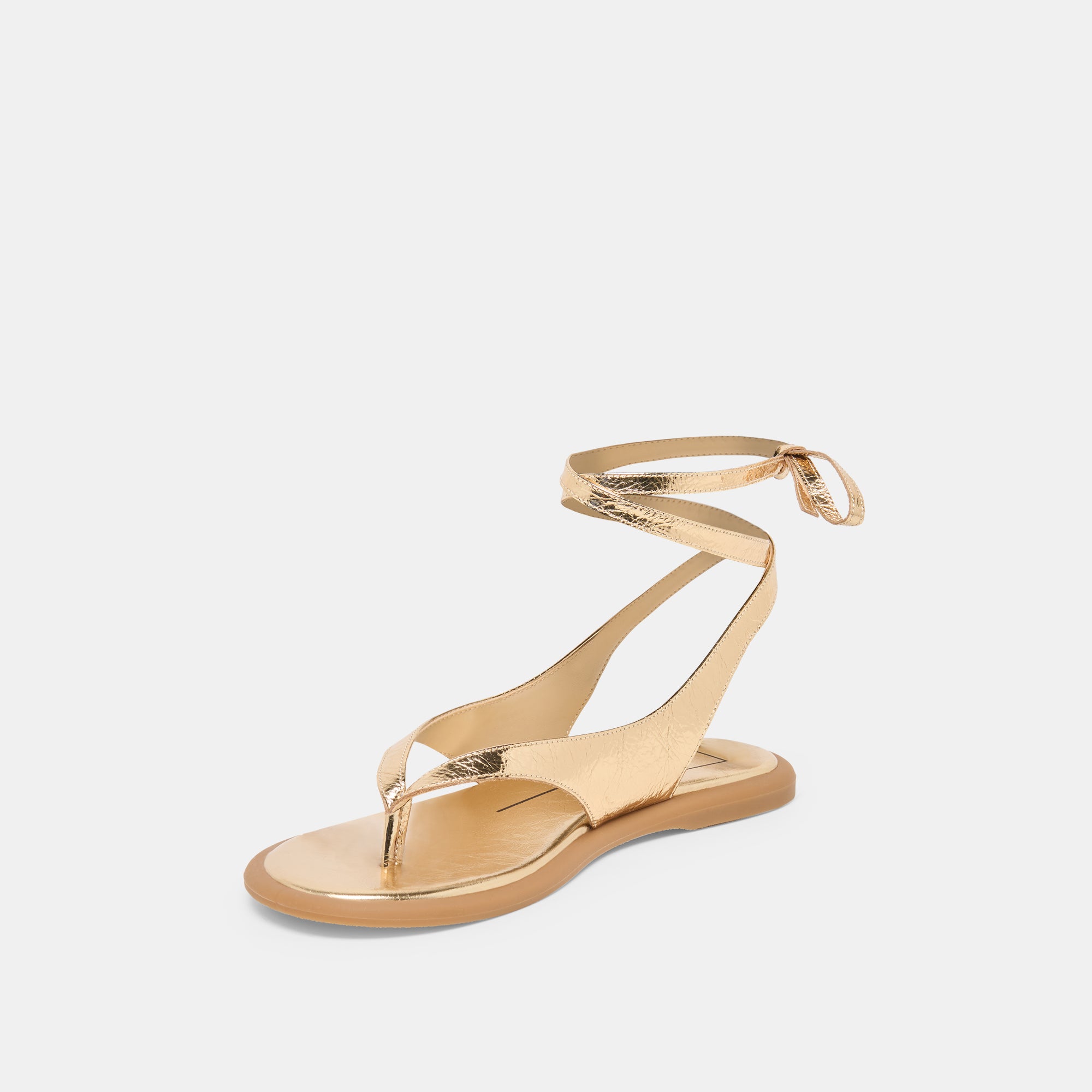 JAYDEN SANDALS GOLD DISTRESSED LEATHER - Image 6