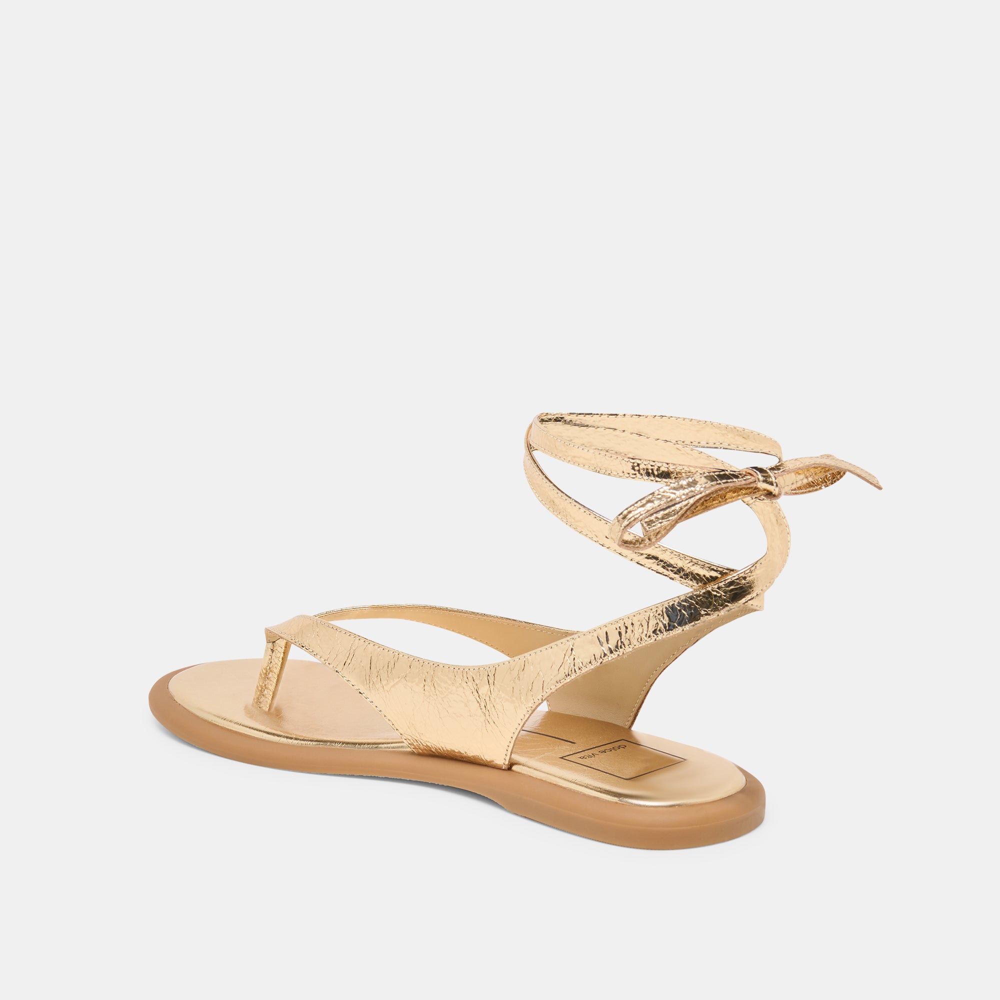JAYDEN SANDALS GOLD DISTRESSED LEATHER - Image 7