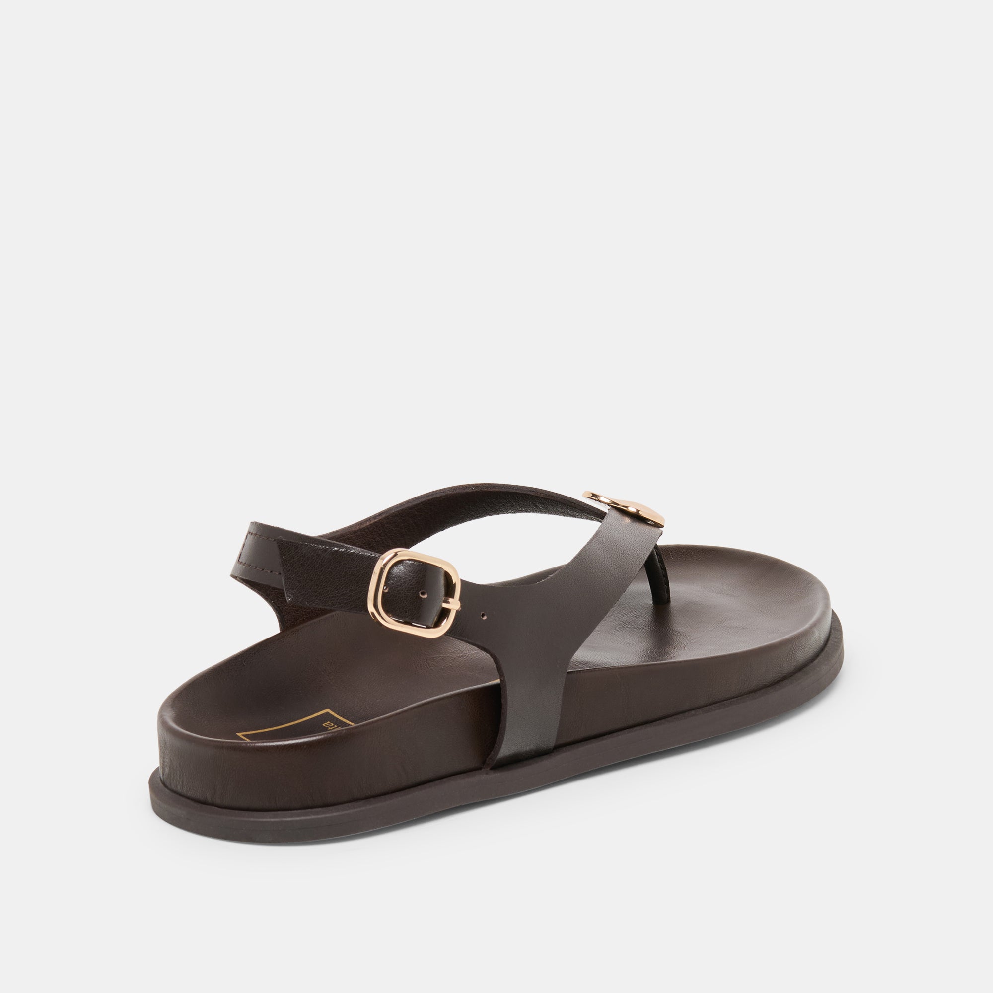 JONY SANDALS DK BROWN LEATHER - Image 4
