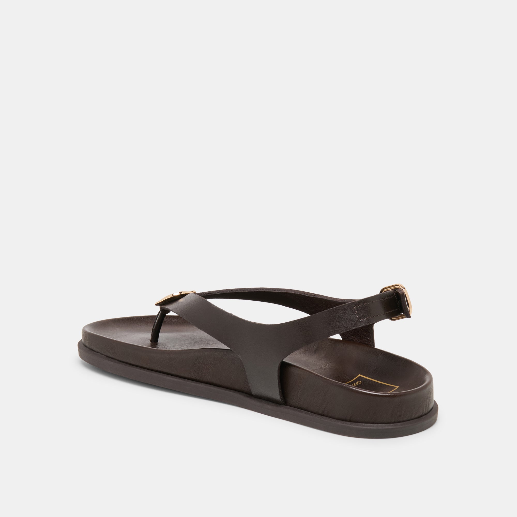 JONY SANDALS DK BROWN LEATHER - Image 6