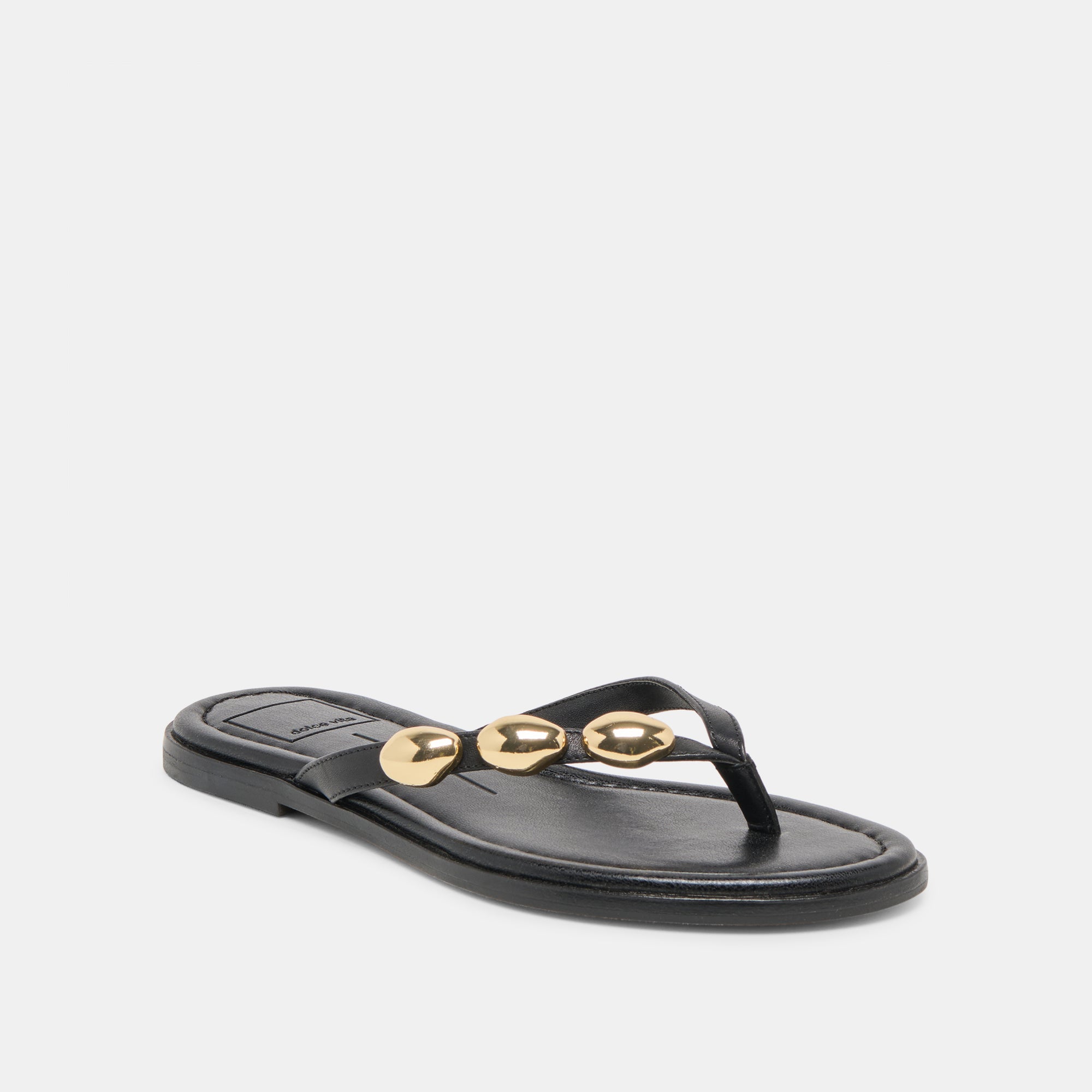 JUNY SANDALS BLACK LEATHER - Image 3