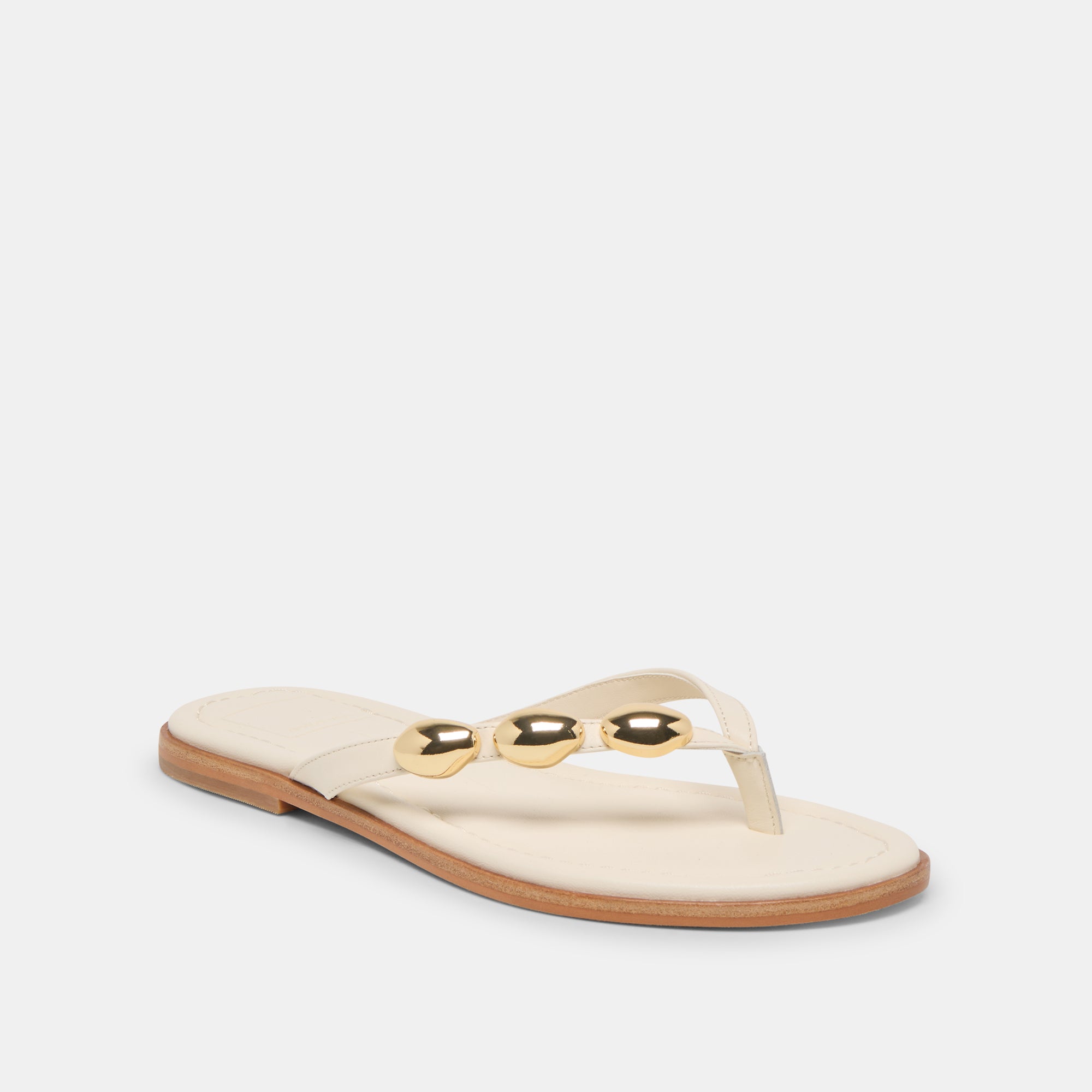 JUNY SANDALS OFF WHITE LEATHER - Image 2