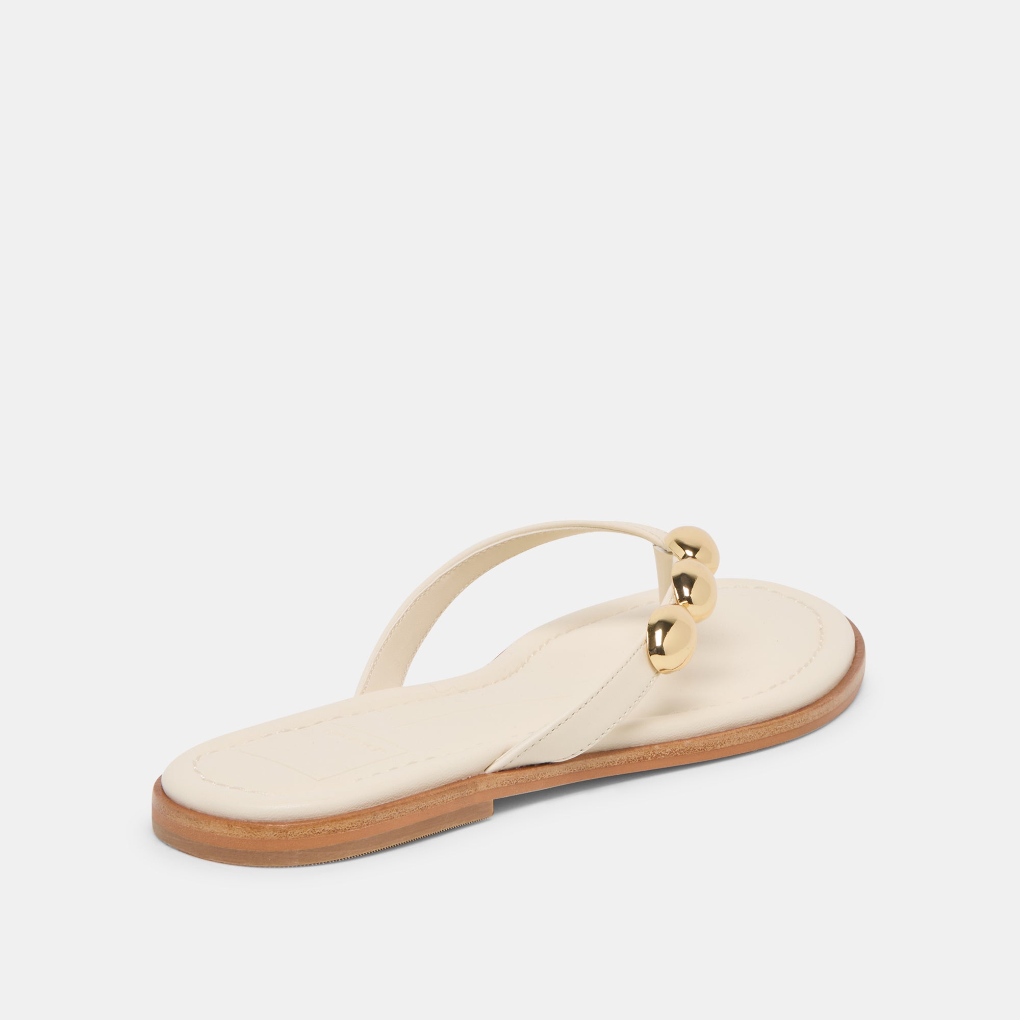 JUNY SANDALS OFF WHITE LEATHER - Image 3