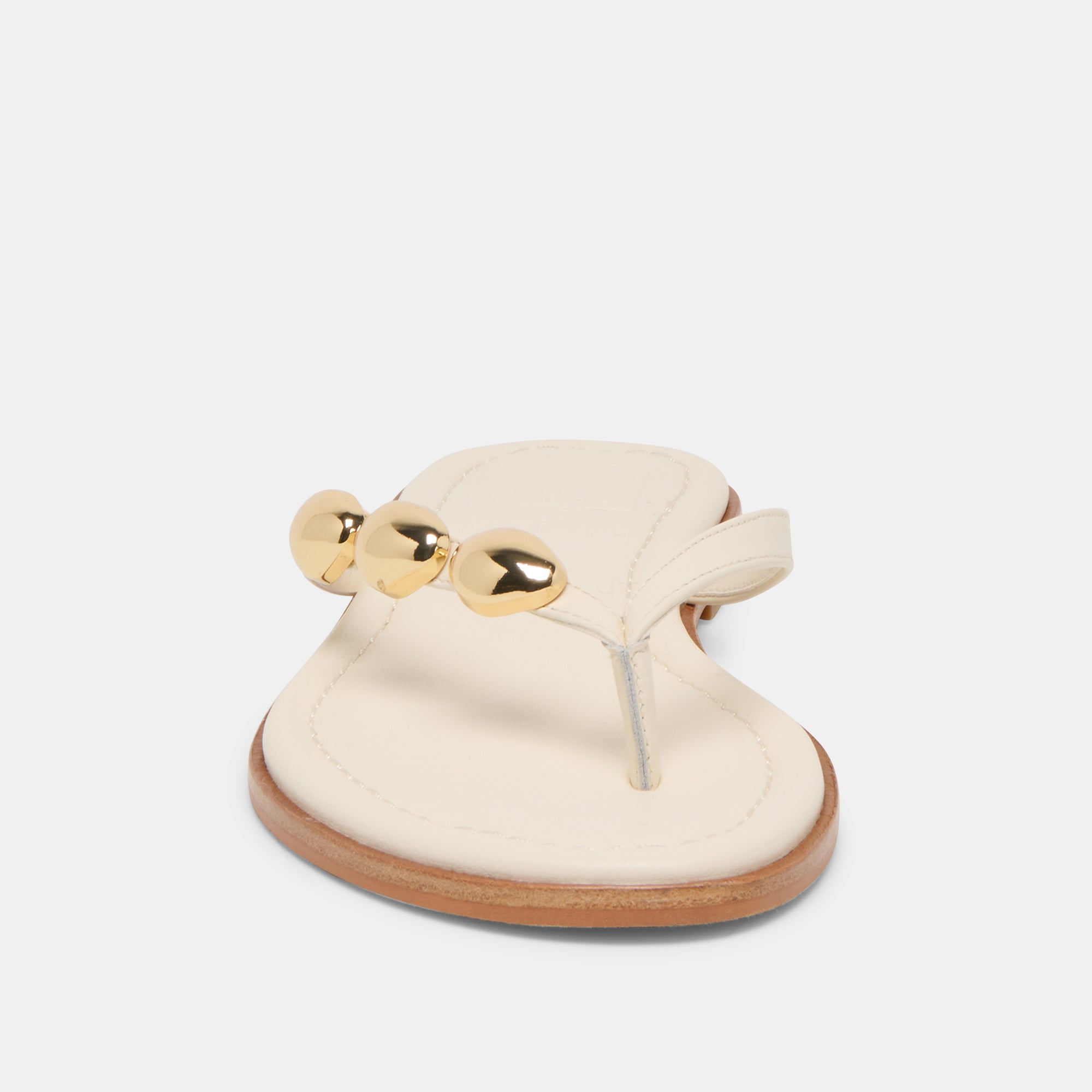JUNY SANDALS OFF WHITE LEATHER - Image 6