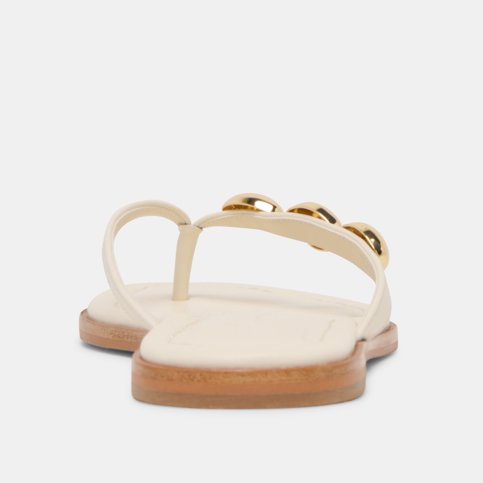 JUNY SANDALS OFF WHITE LEATHER - Image 7