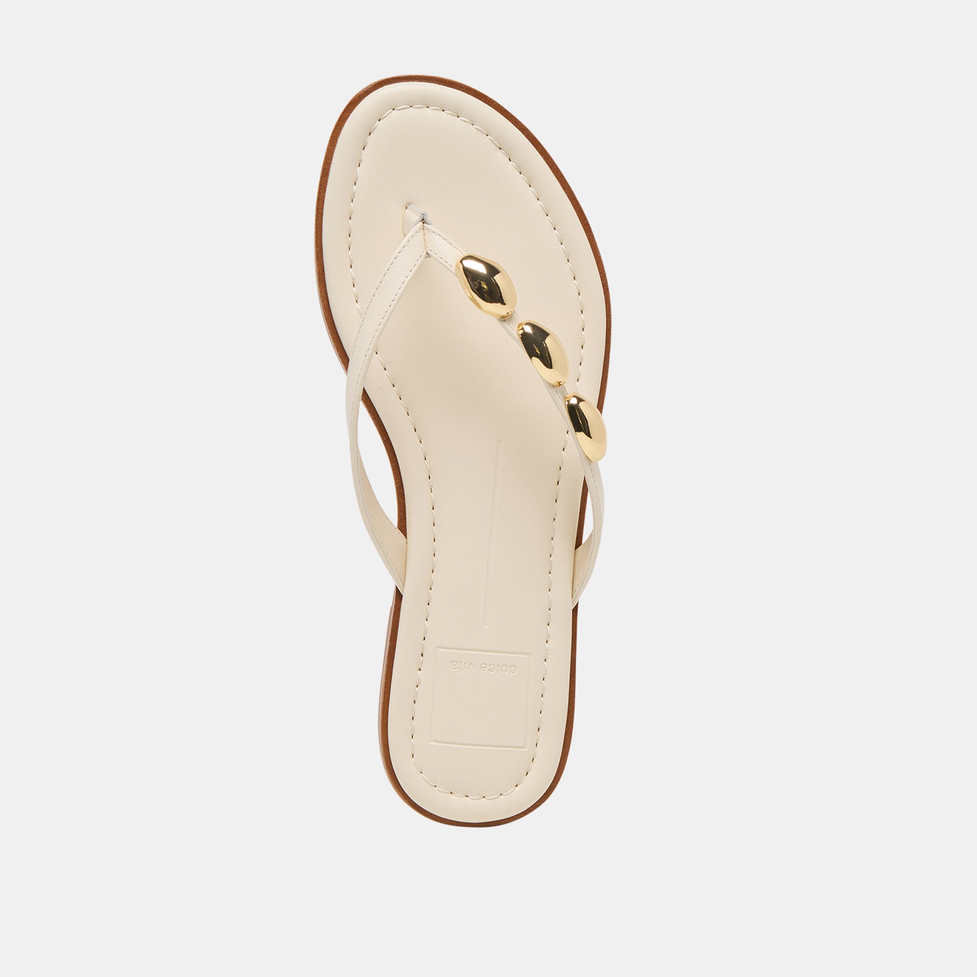 JUNY SANDALS OFF WHITE LEATHER - Image 8