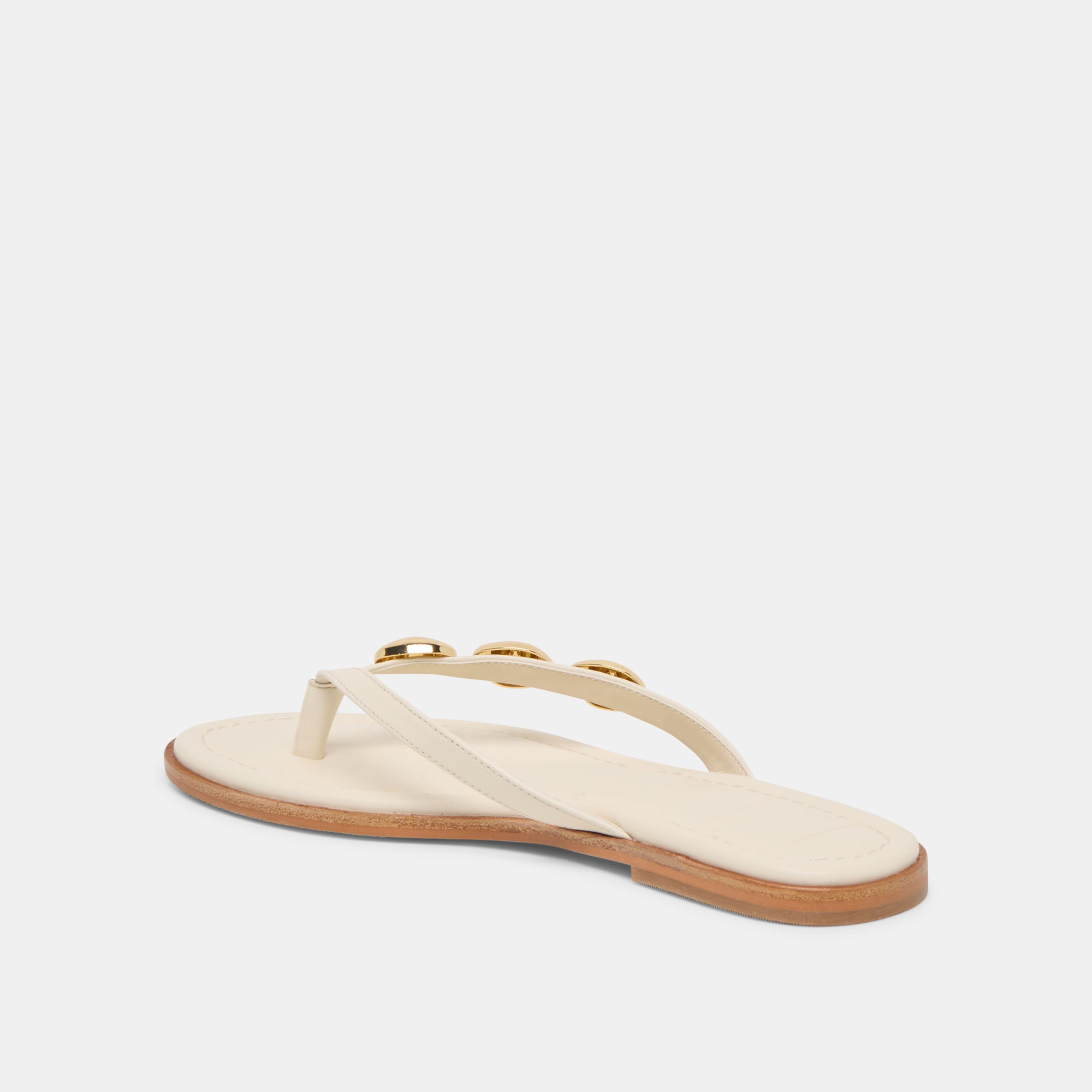 JUNY SANDALS OFF WHITE LEATHER - Image 5
