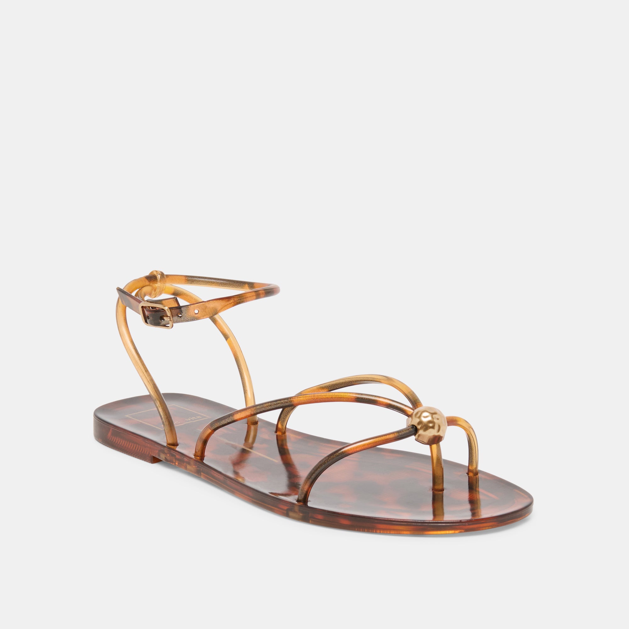 KENLEY VINYL SANDALS TORTOISE JELLY - Image 3