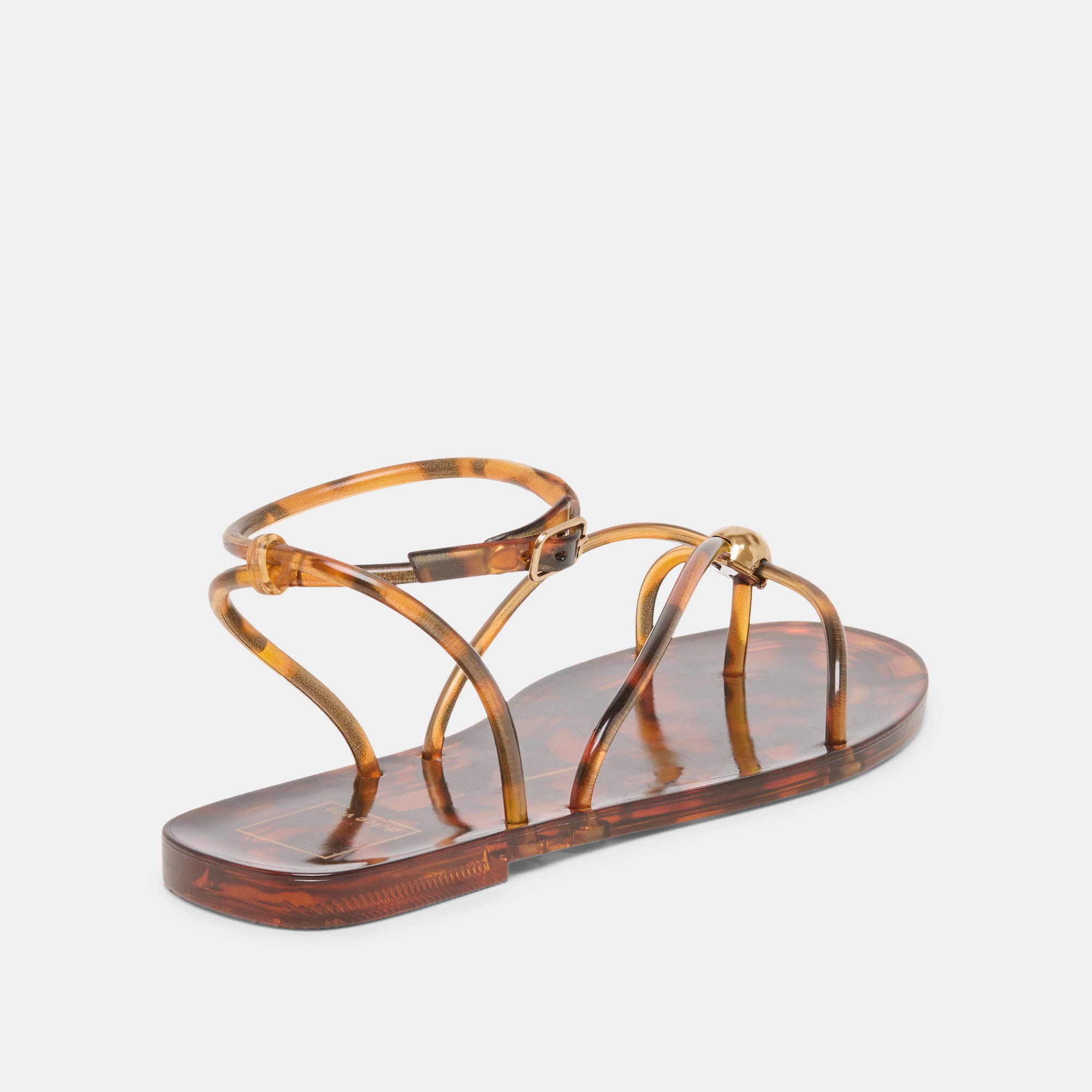 KENLEY VINYL SANDALS TORTOISE JELLY - Image 5