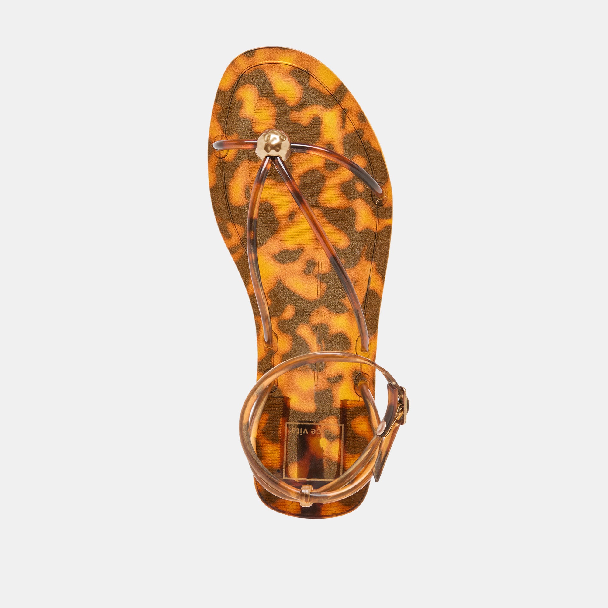 KENLEY VINYL SANDALS TORTOISE JELLY - Image 11