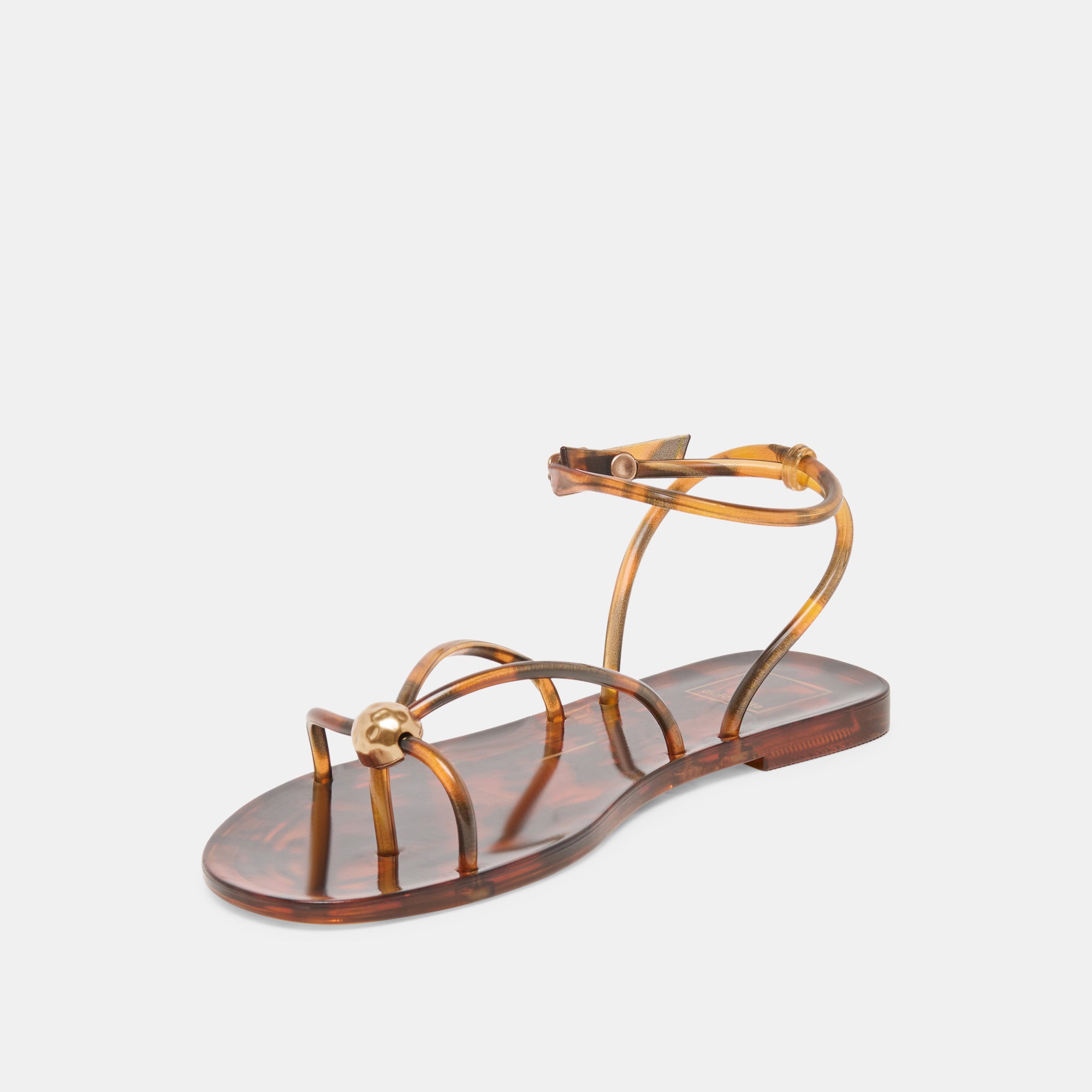 KENLEY VINYL SANDALS TORTOISE JELLY - Image 7