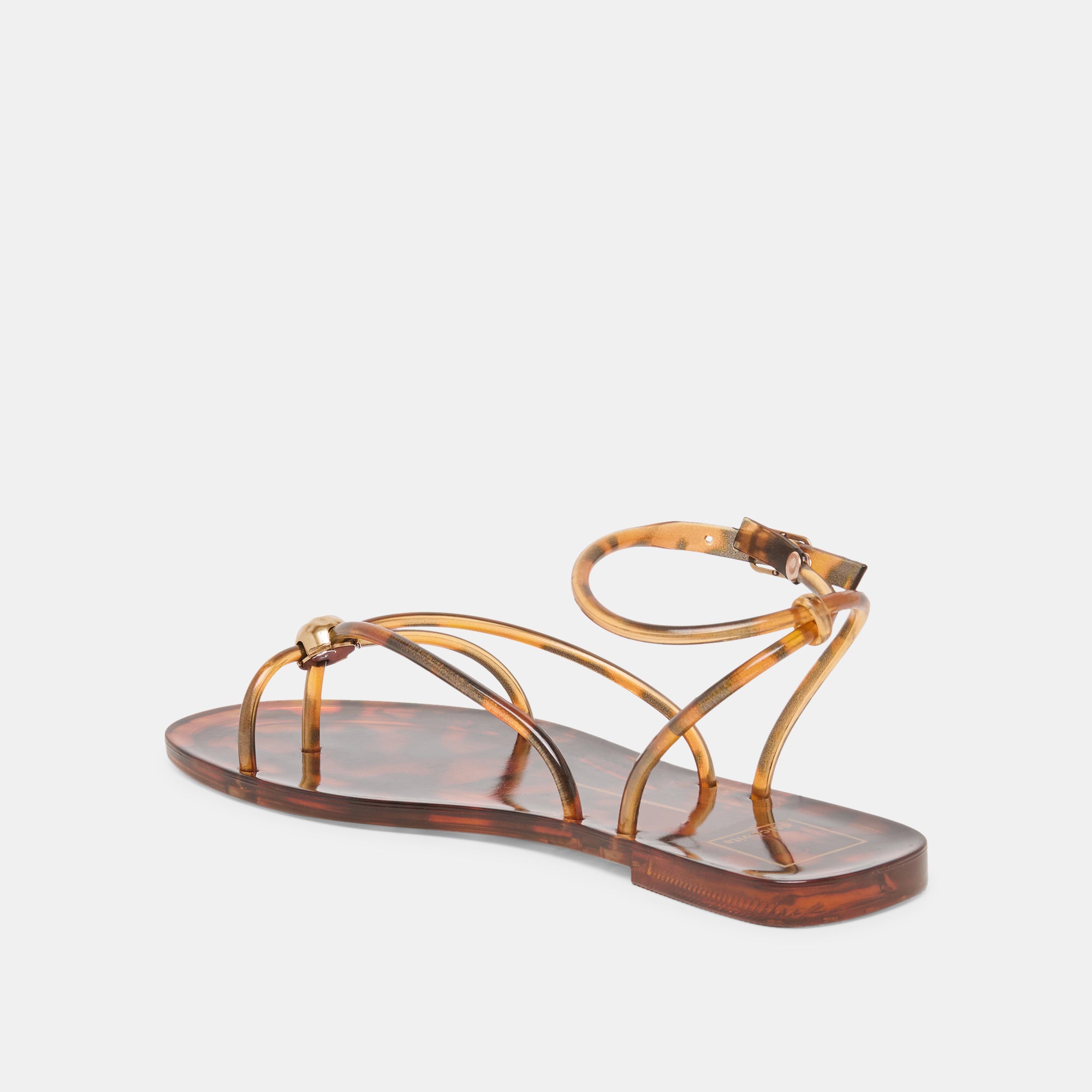 KENLEY VINYL SANDALS TORTOISE JELLY - Image 8