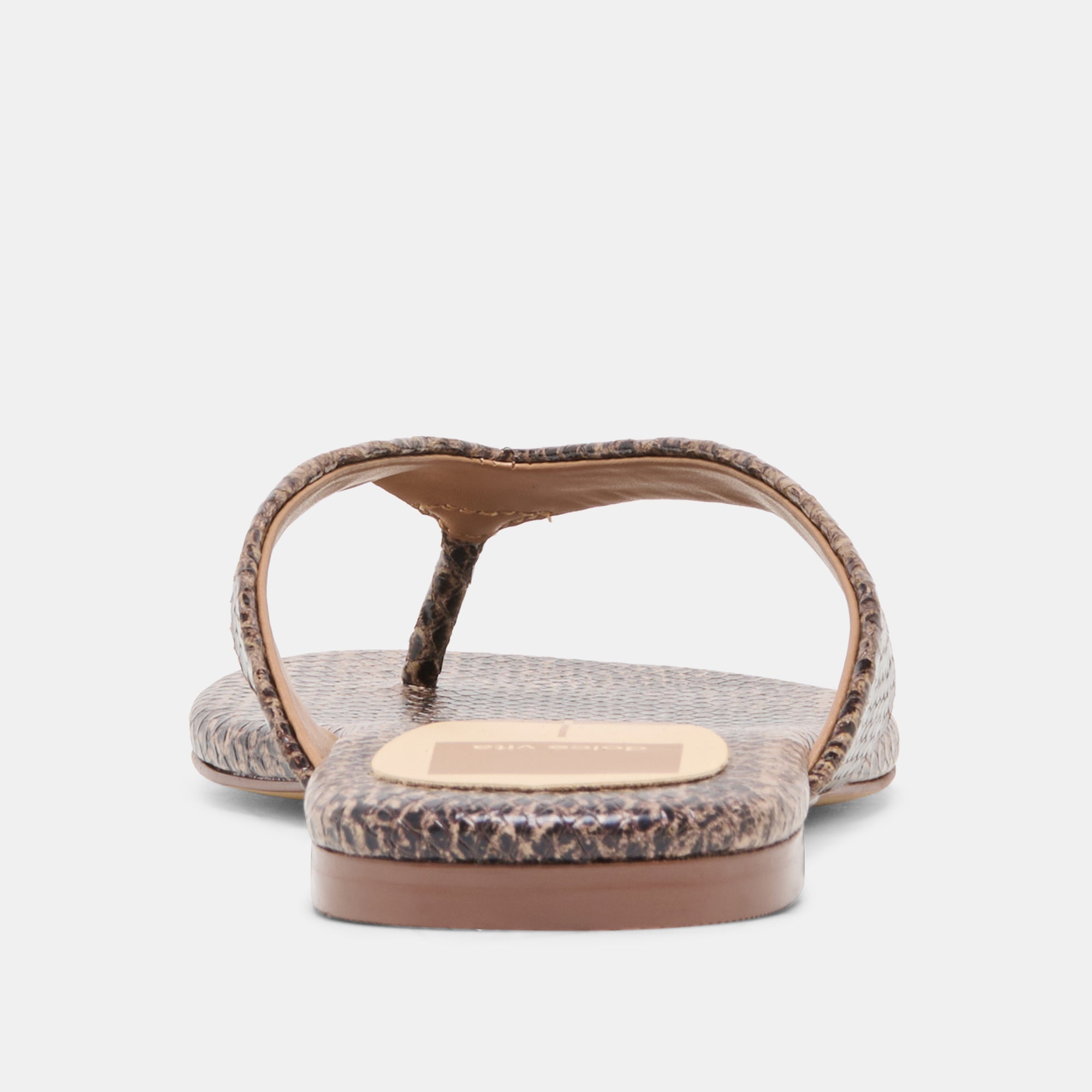 LINNET SANDALS SNAKE TAN EMBOSSED LEATHER - Image 7