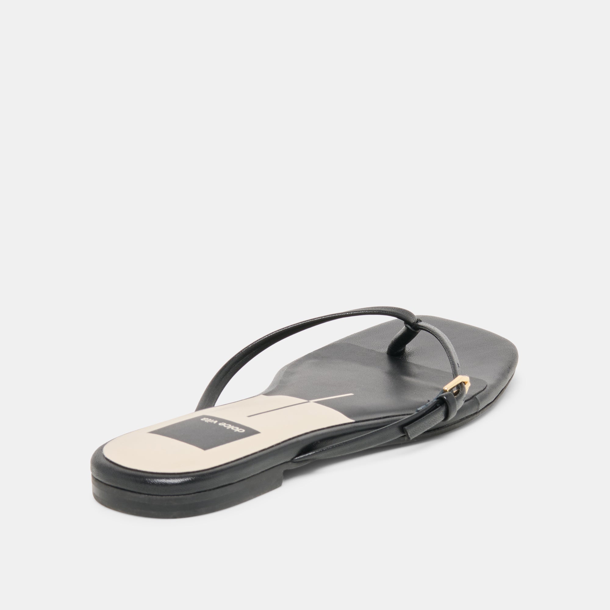 MALTA SANDALS BLACK LEATHER - Image 5