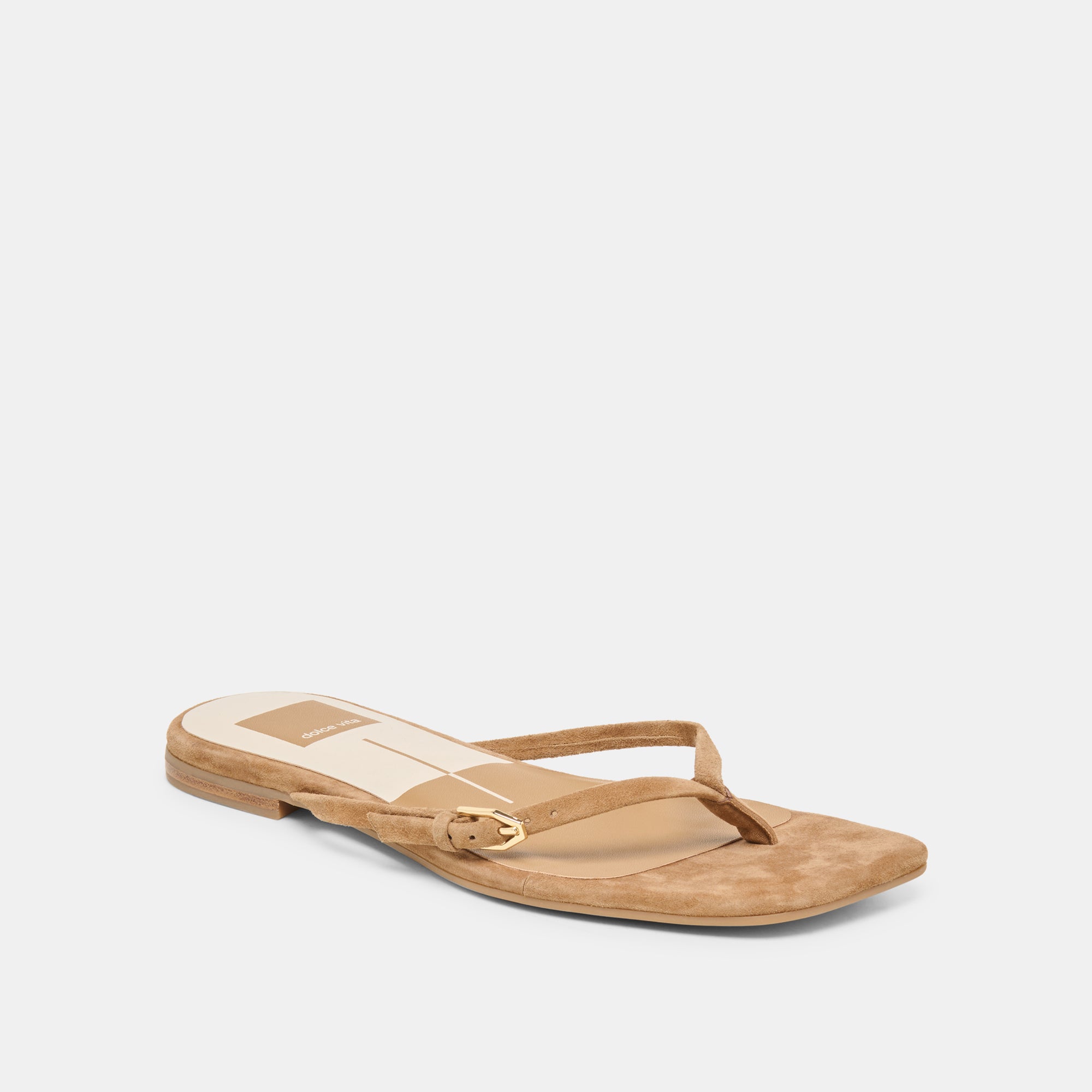 MALTA SANDALS LT BROWN SUEDE - Image 3