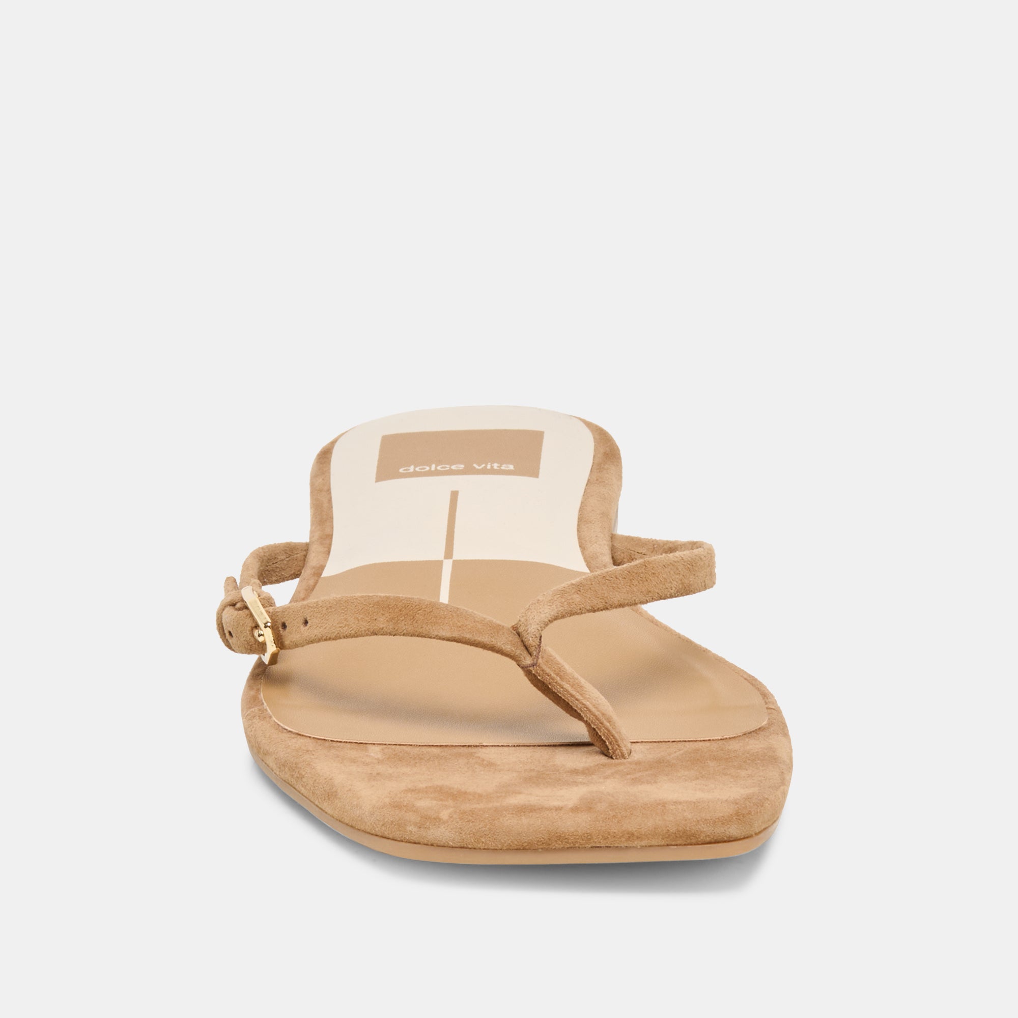 MALTA SANDALS LT BROWN SUEDE - Image 8