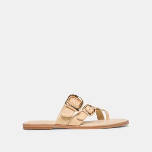SHORE SANDALS SAND RAFFIA