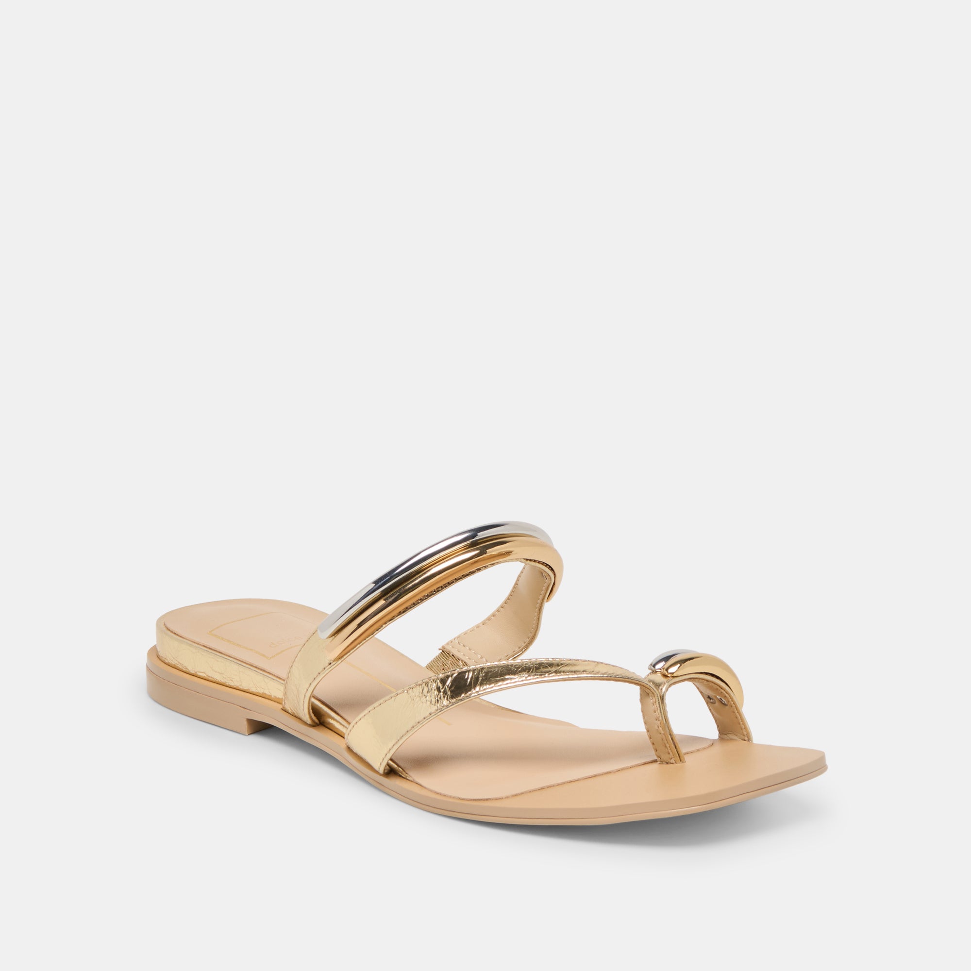 TARINA SANDALS GOLD LEATHER - Image 2