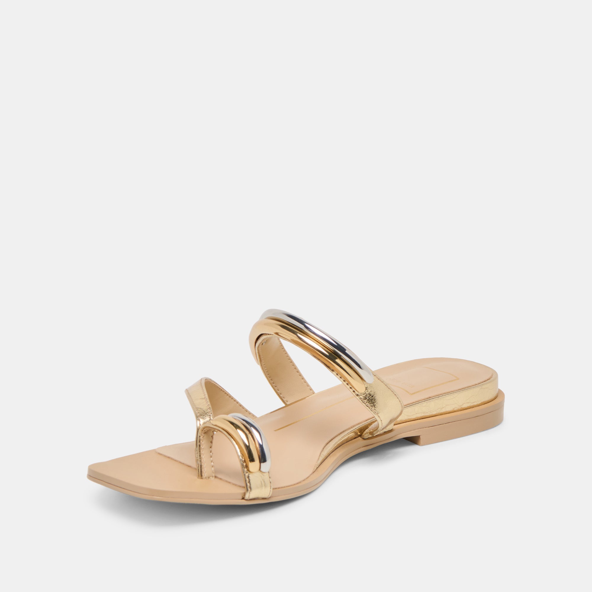 TARINA SANDALS GOLD LEATHER - Image 4