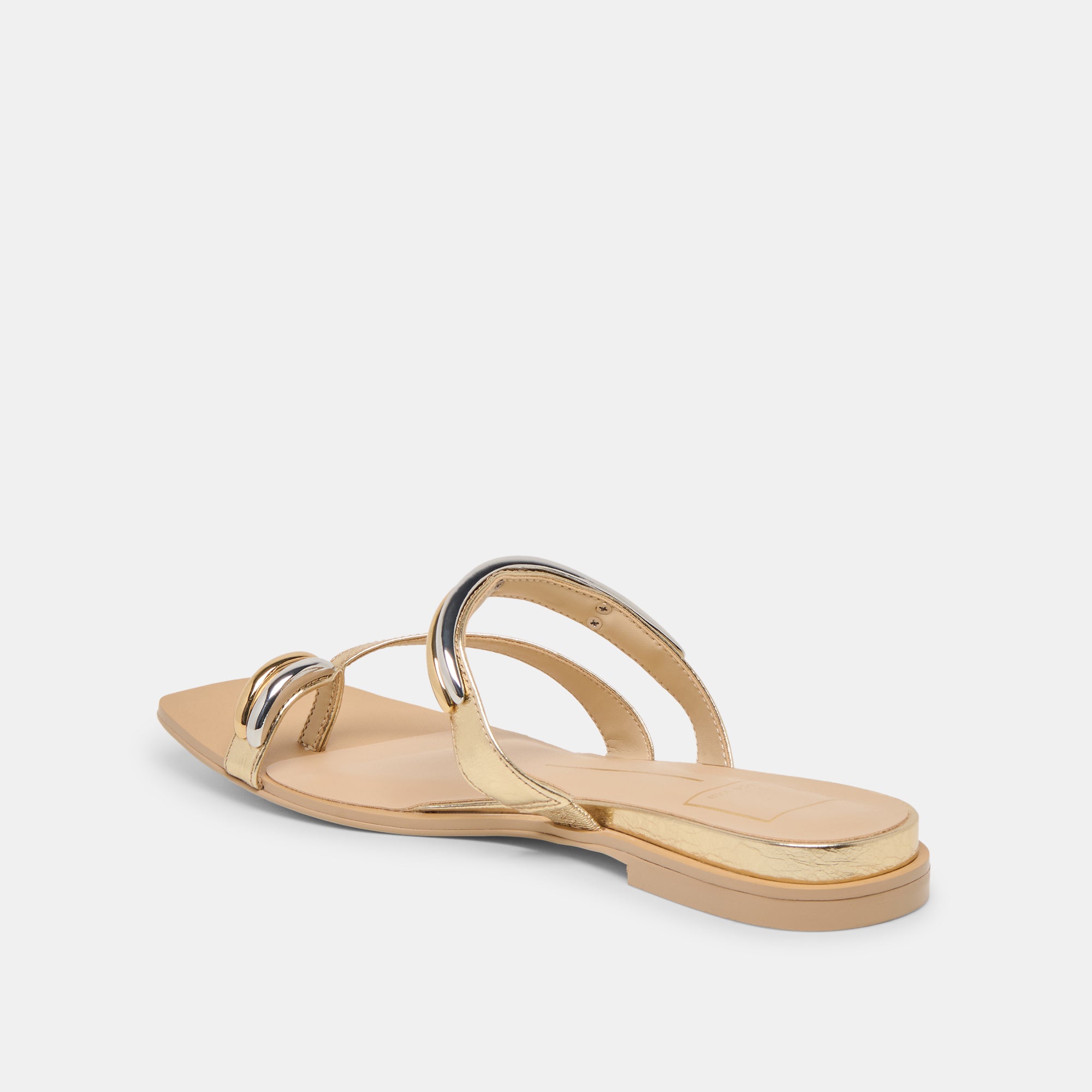 TARINA SANDALS GOLD LEATHER - Image 5