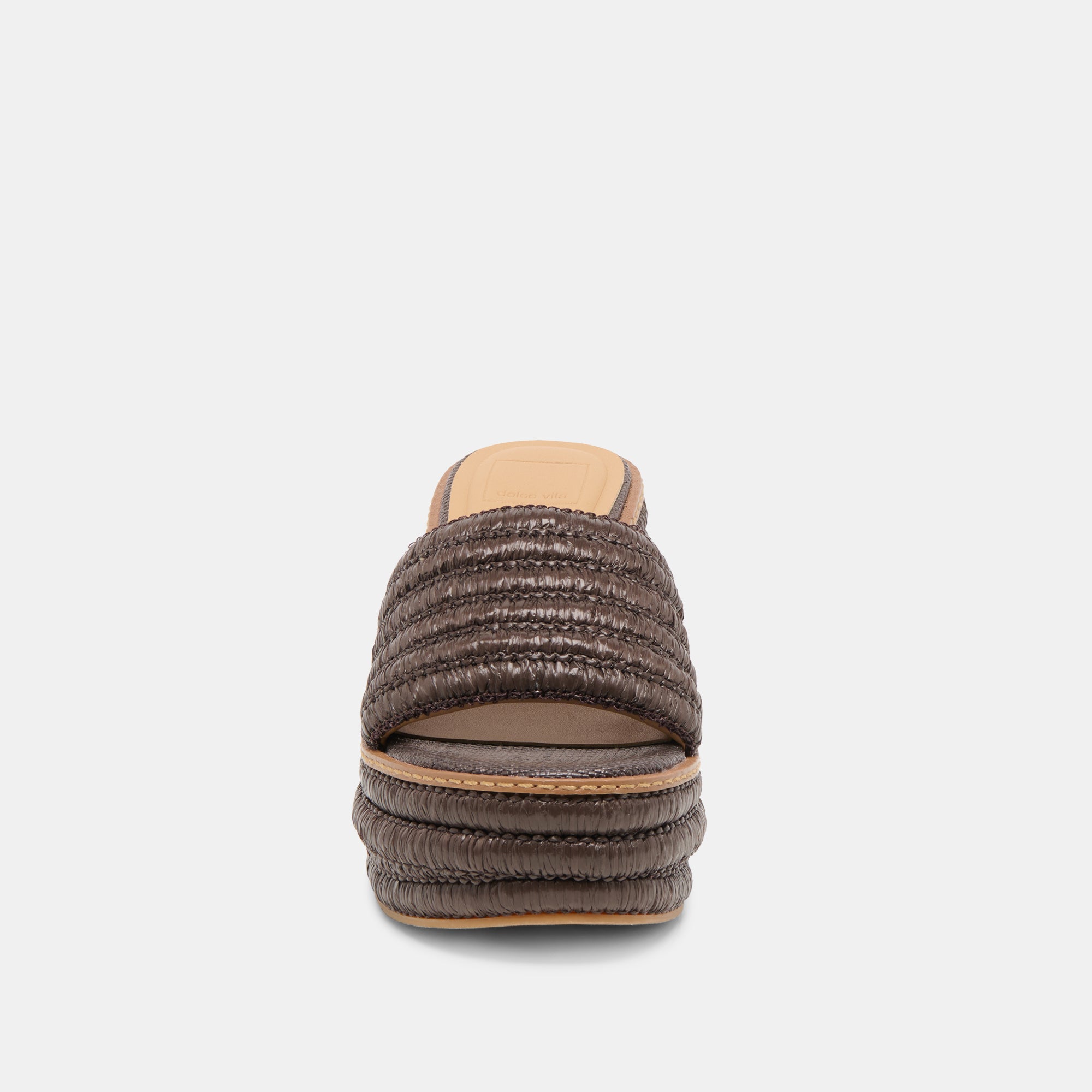 THRONE WEDGES CHOCOLATE RAFFIA - Image 8
