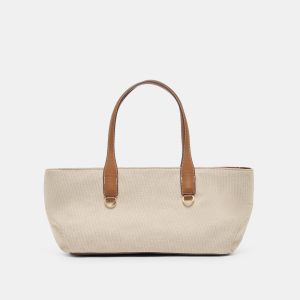 CLARINA SHOULDER BAG NATURAL CANVAS