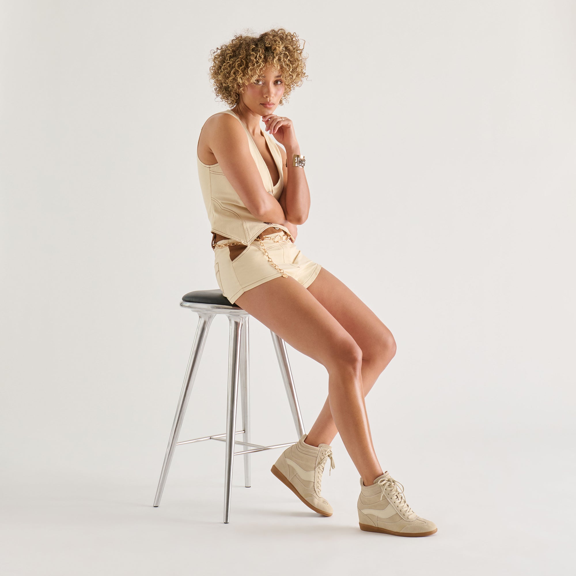 ISSAC SNEAKERS OATMEAL SUEDE - Image 4