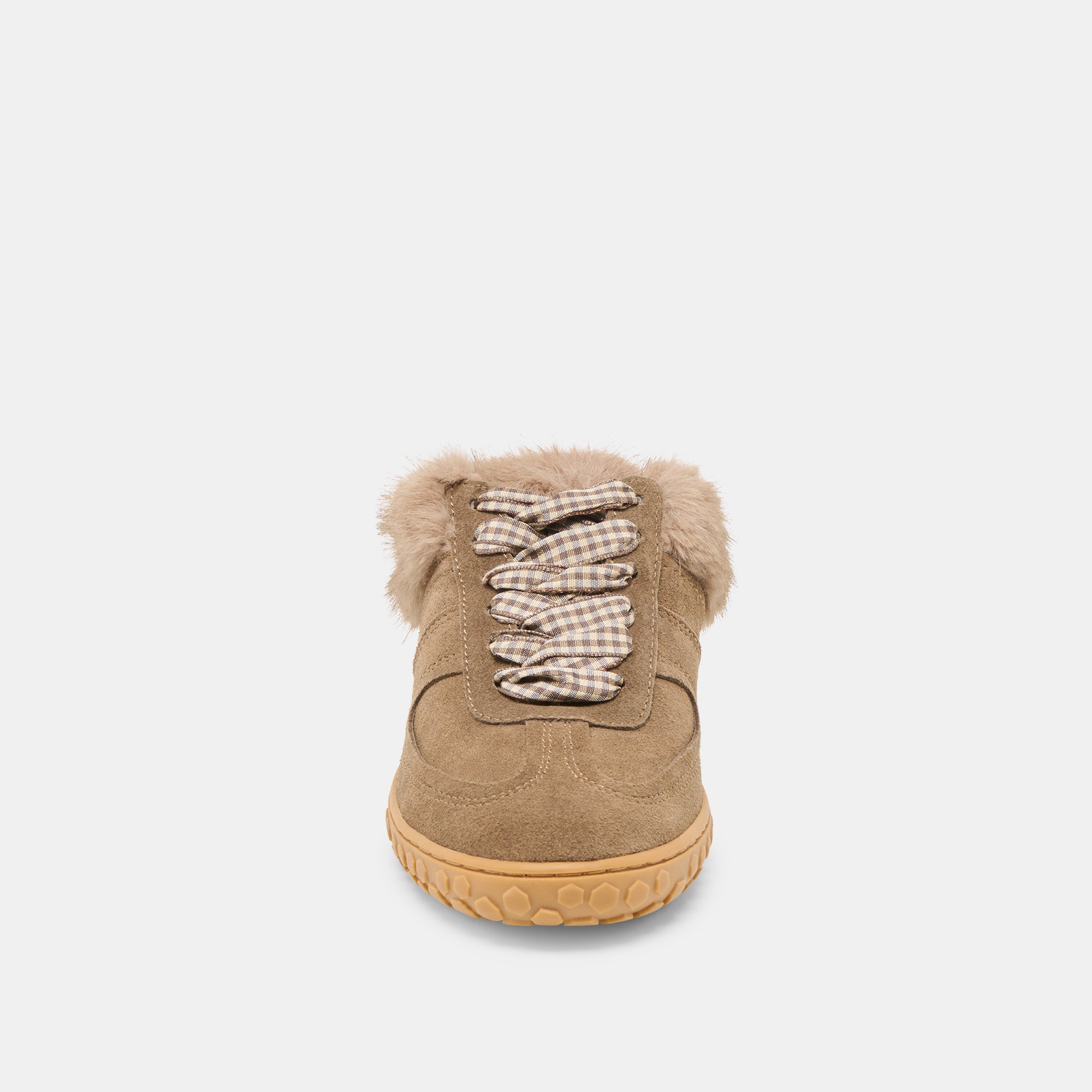 IZZEY PLUSH SNEAKERS OLIVE SUEDE - Image 9