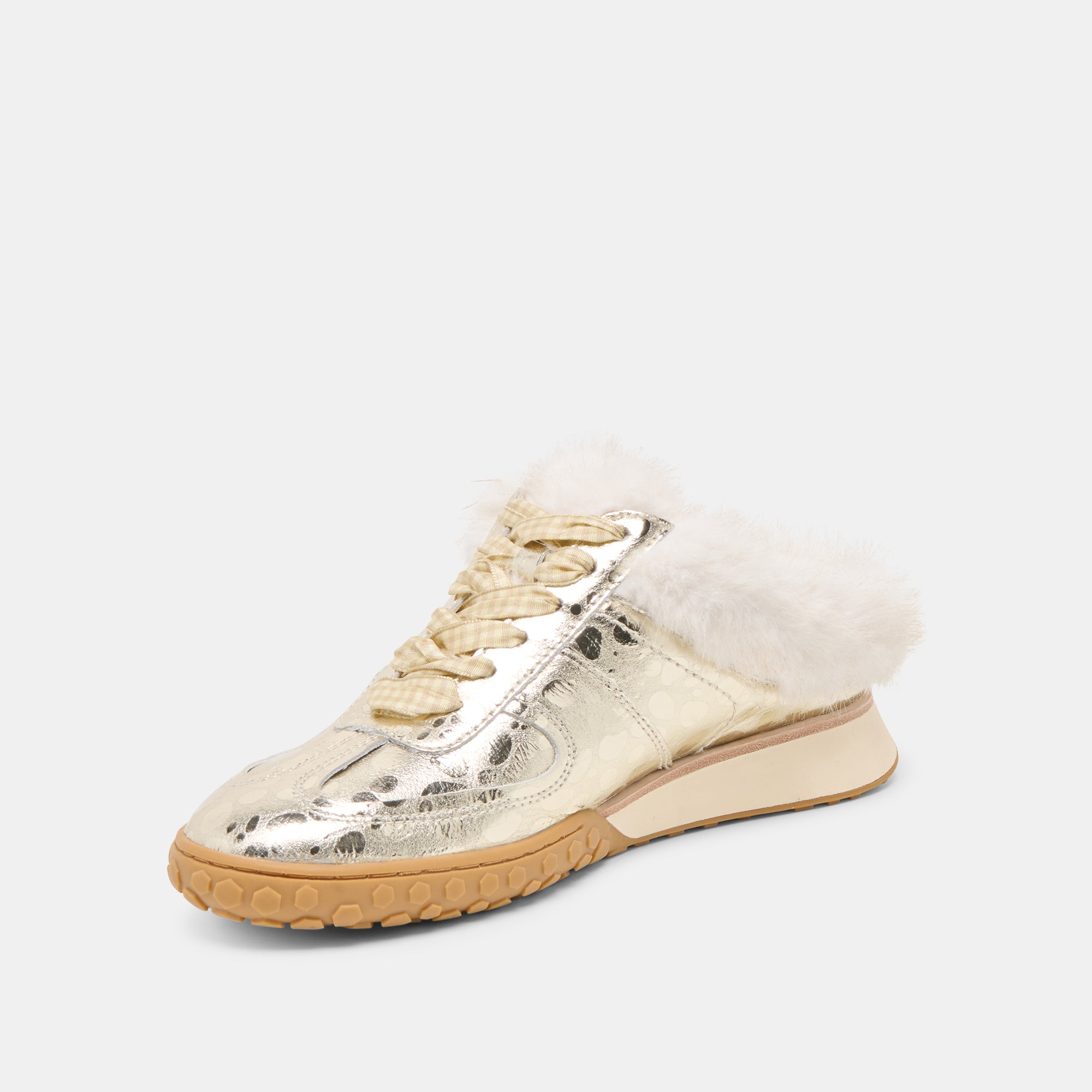 IZZEY PLUSH SNEAKERS PLATINUM LEATHER - Image 6