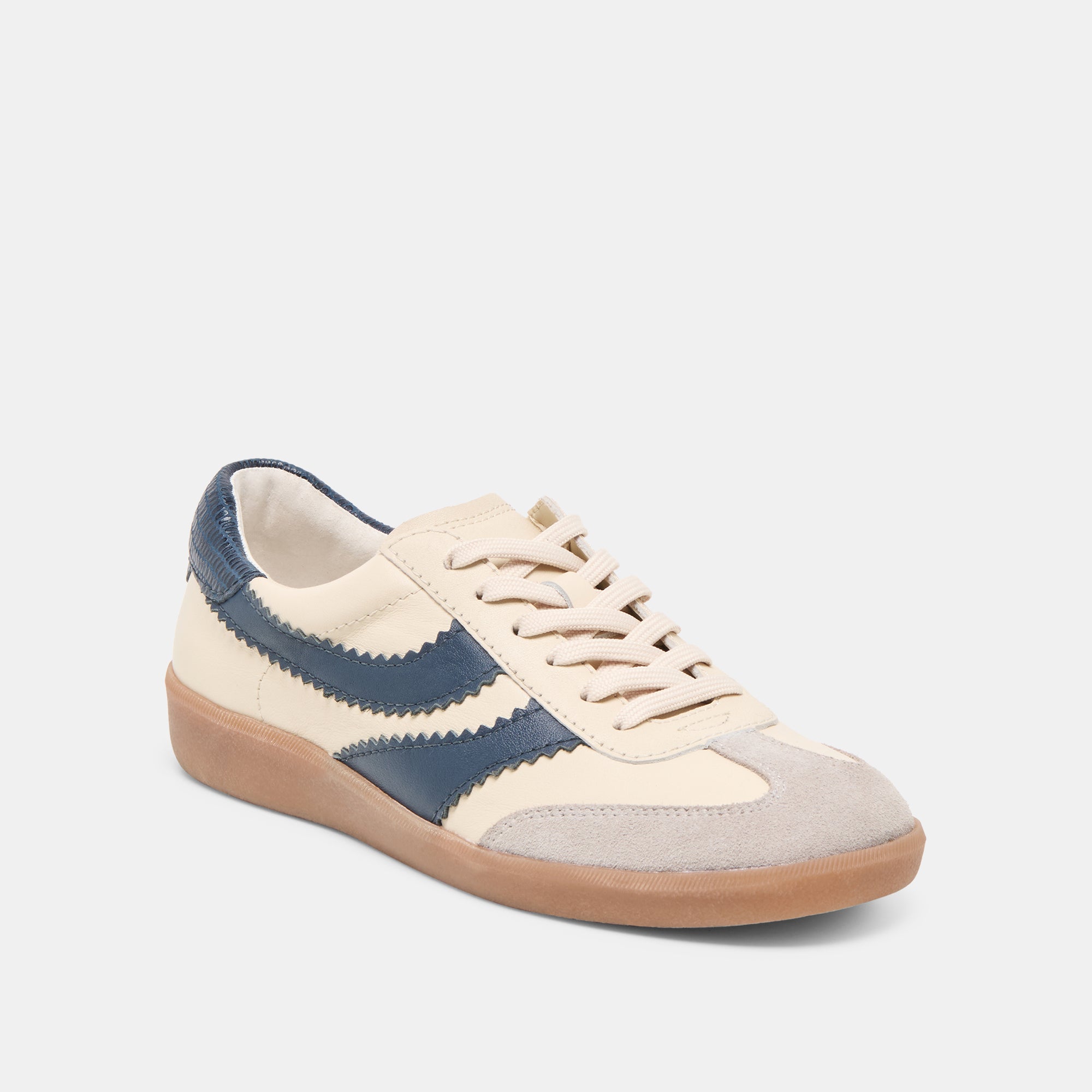 MERIT SNEAKERS WHITE NAVY LEATHER - Image 3