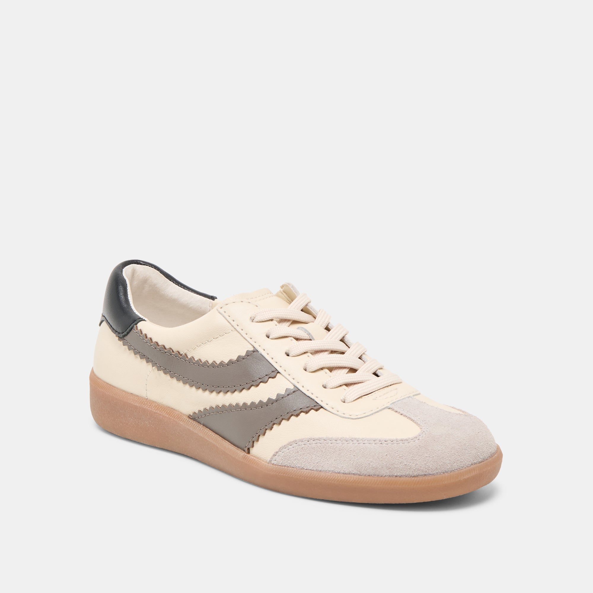 MERIT SNEAKERS WHITE GREY LEATHER - Image 3