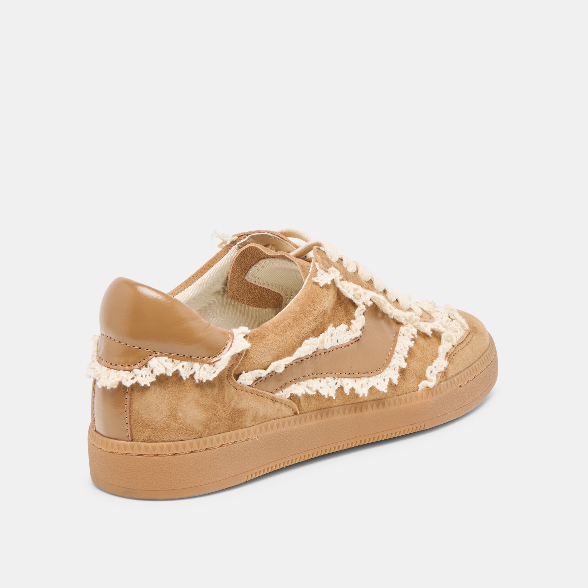 NOTICE LACE SNEAKERS LT BROWN SUEDE - Image 5