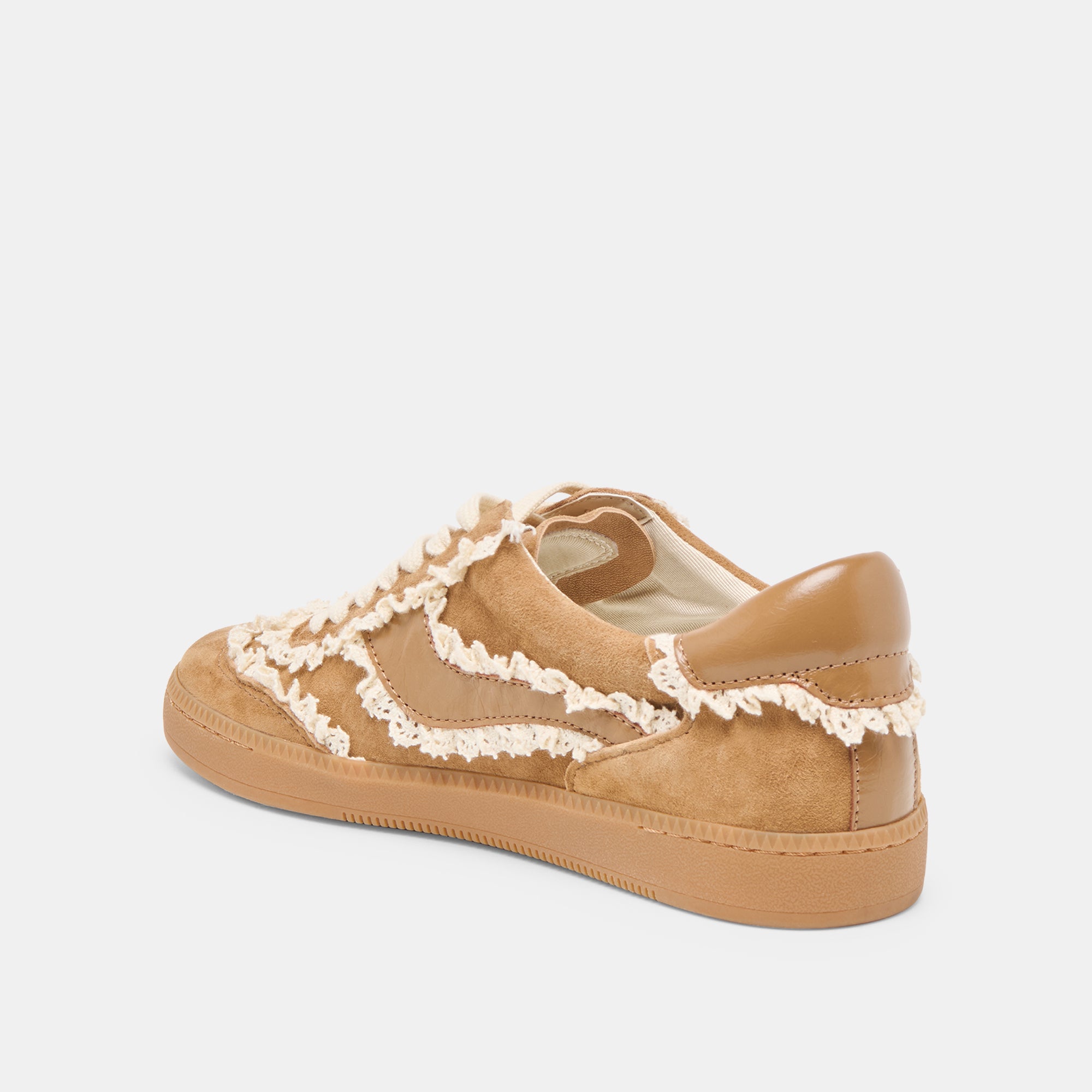 NOTICE LACE SNEAKERS LT BROWN SUEDE - Image 9