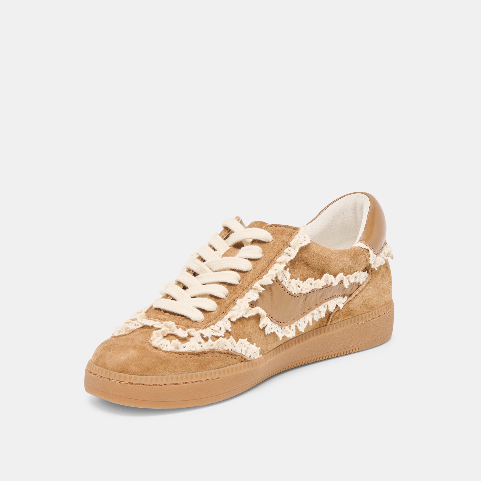 NOTICE LACE SNEAKERS LT BROWN SUEDE - Image 7