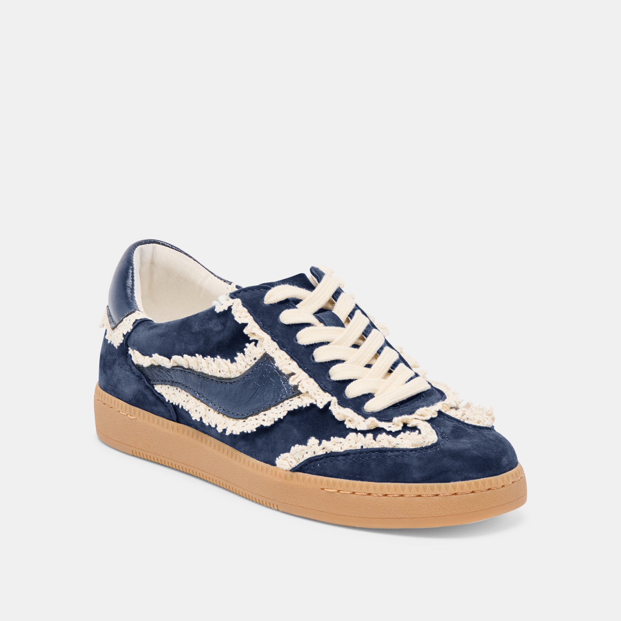 NOTICE LACE SNEAKERS NAVY SUEDE - Image 3