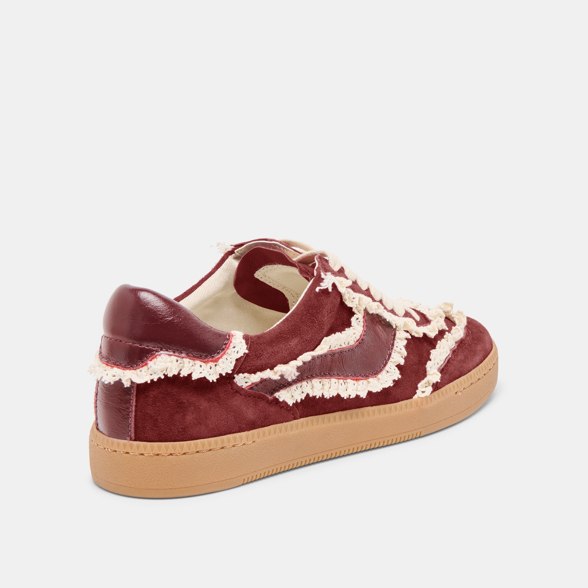 NOTICE LACE SNEAKERS OXBLOOD SUEDE - Image 5