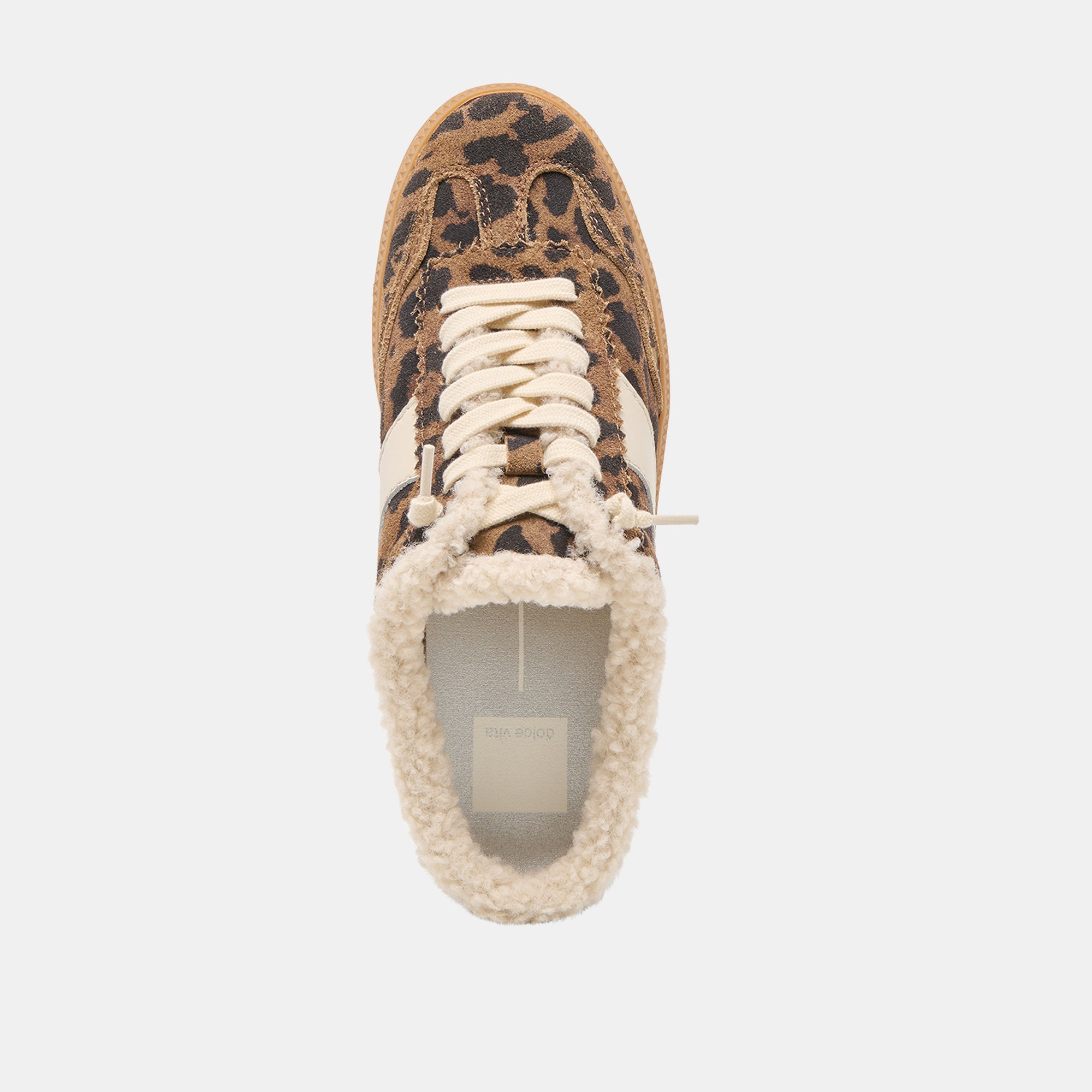 NOTICE SLIDE PLUSH SNEAKERS BROWN LEOPARD PRINTED SUEDE - Image 8