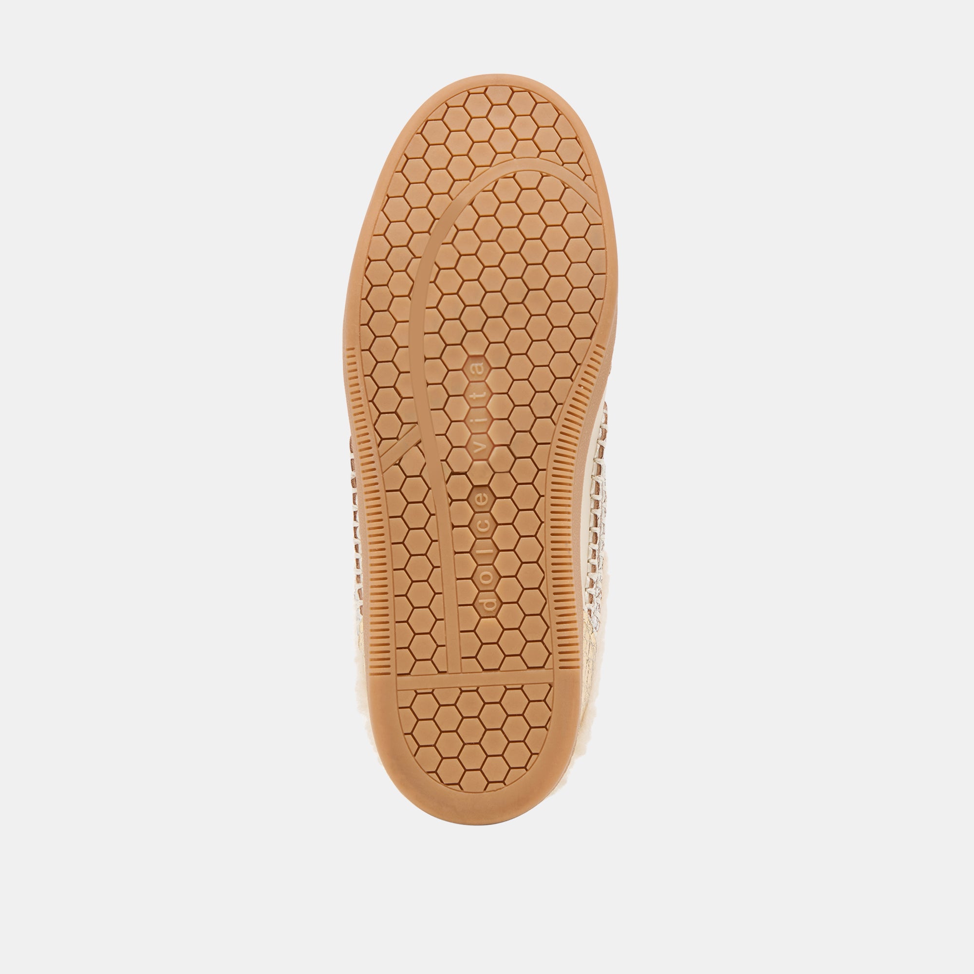 NOTICE SLIDE PLUSH SILVER GOLD CRACKLED LEATHER - Image 9