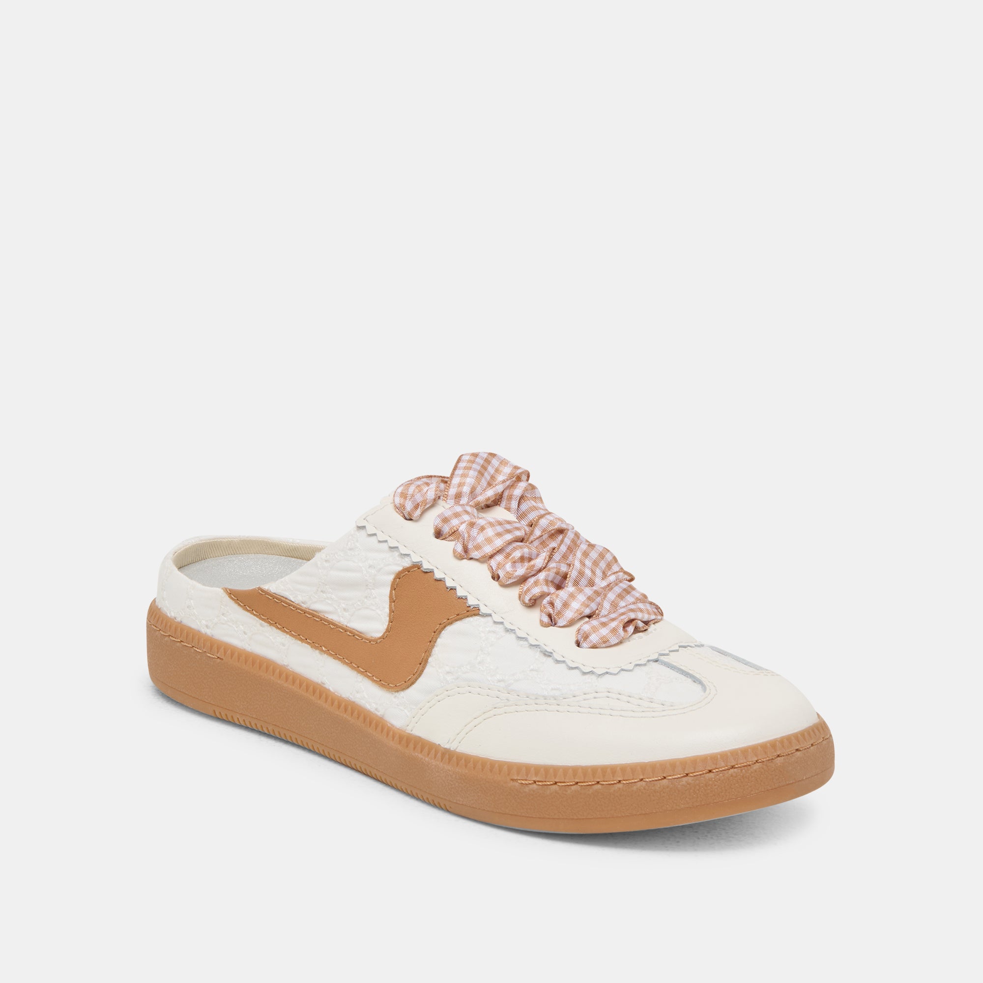 NOTICE SLIDE SNEAKERS WHITE PINK EYELET - Image 3