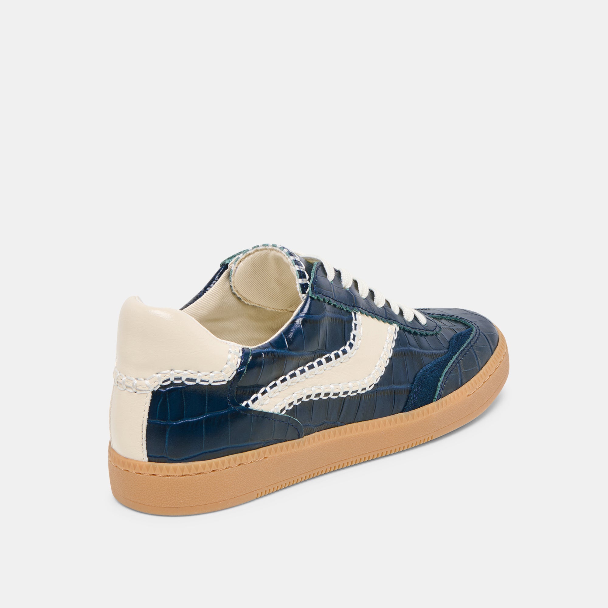 NOTICE STITCH SNEAKERS INK CROCO EMBOSSED LEATHER - Image 5