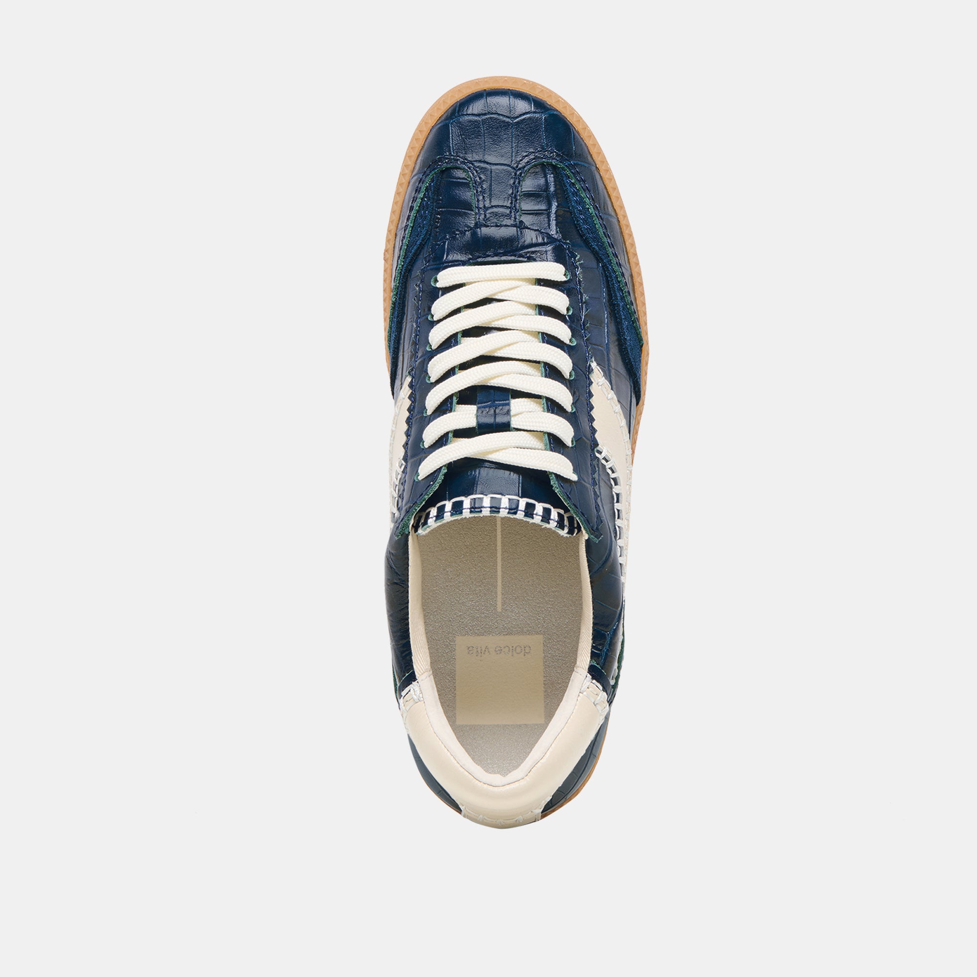 NOTICE STITCH SNEAKERS INK CROCO EMBOSSED LEATHER - Image 10
