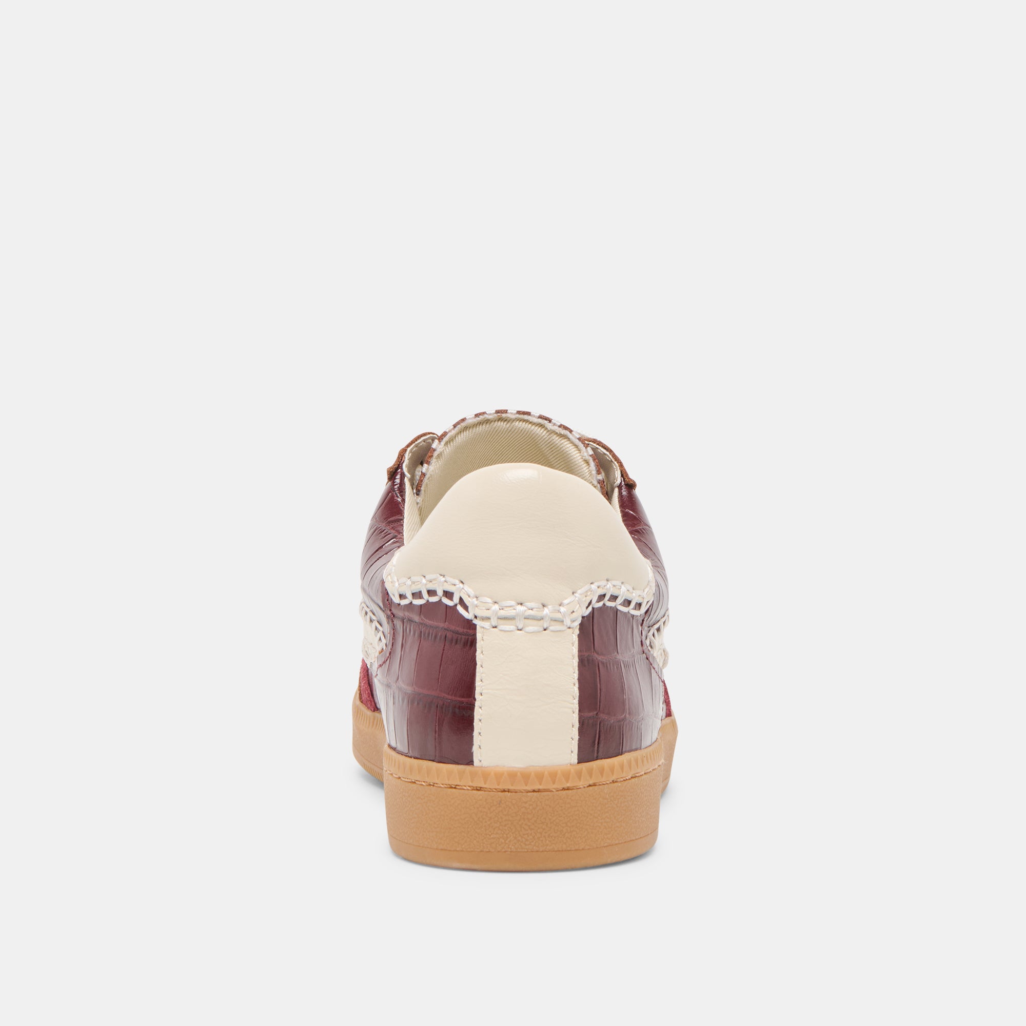 NOTICE STITCH SNEAKERS OXBLOOD CROCO EMBOSSED LEATHER - Image 13