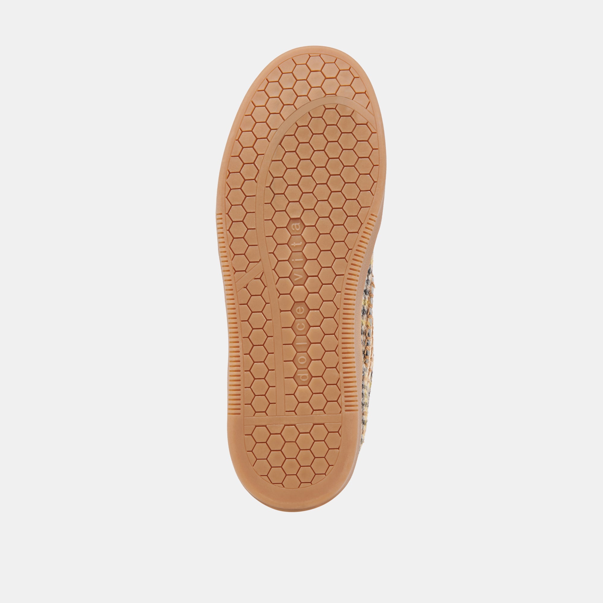NOTICE STITCH SNEAKERS YELLOW PLAID TWEED - Image 9