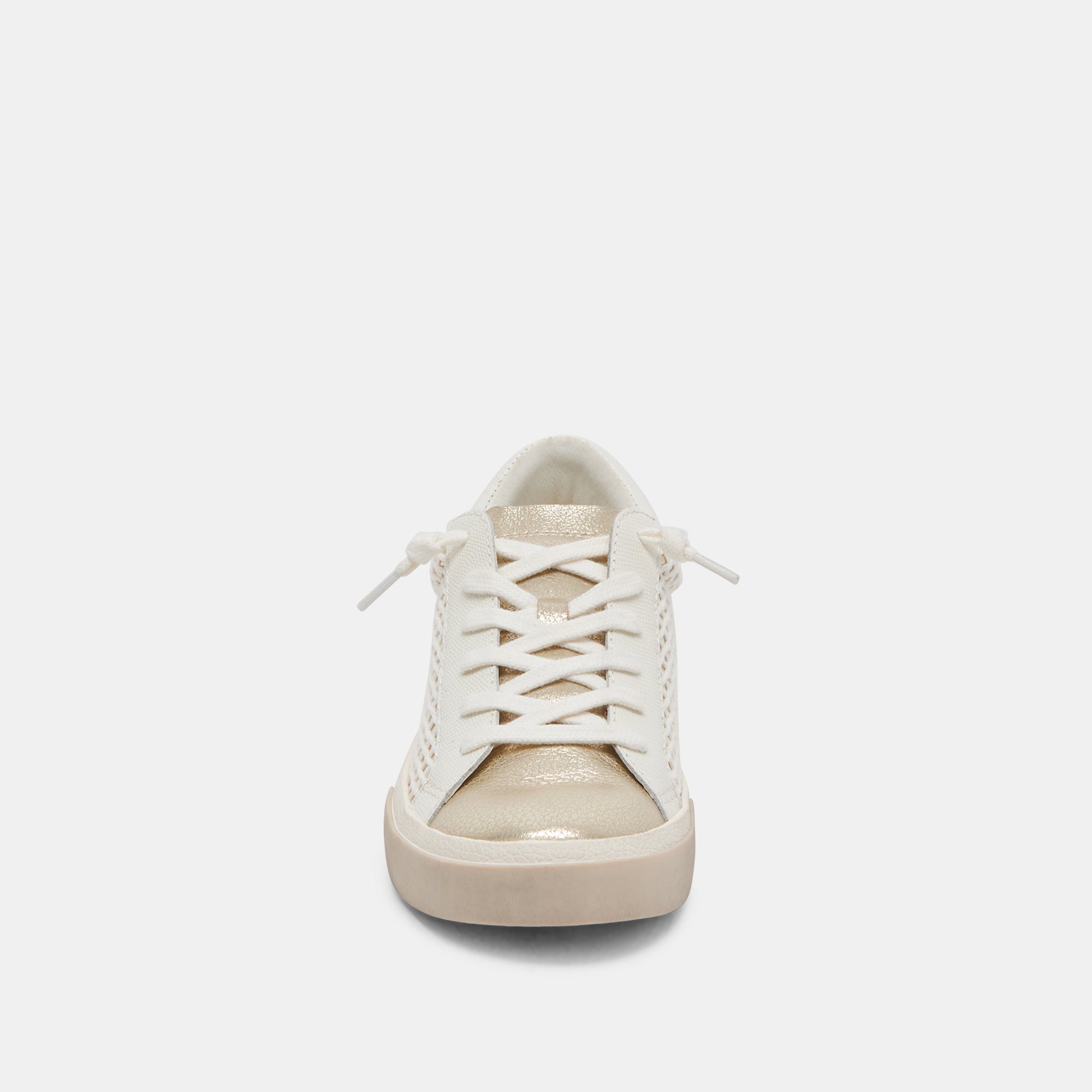 ZINA SNEAKERS BONE GOLD WOVEN - Image 9