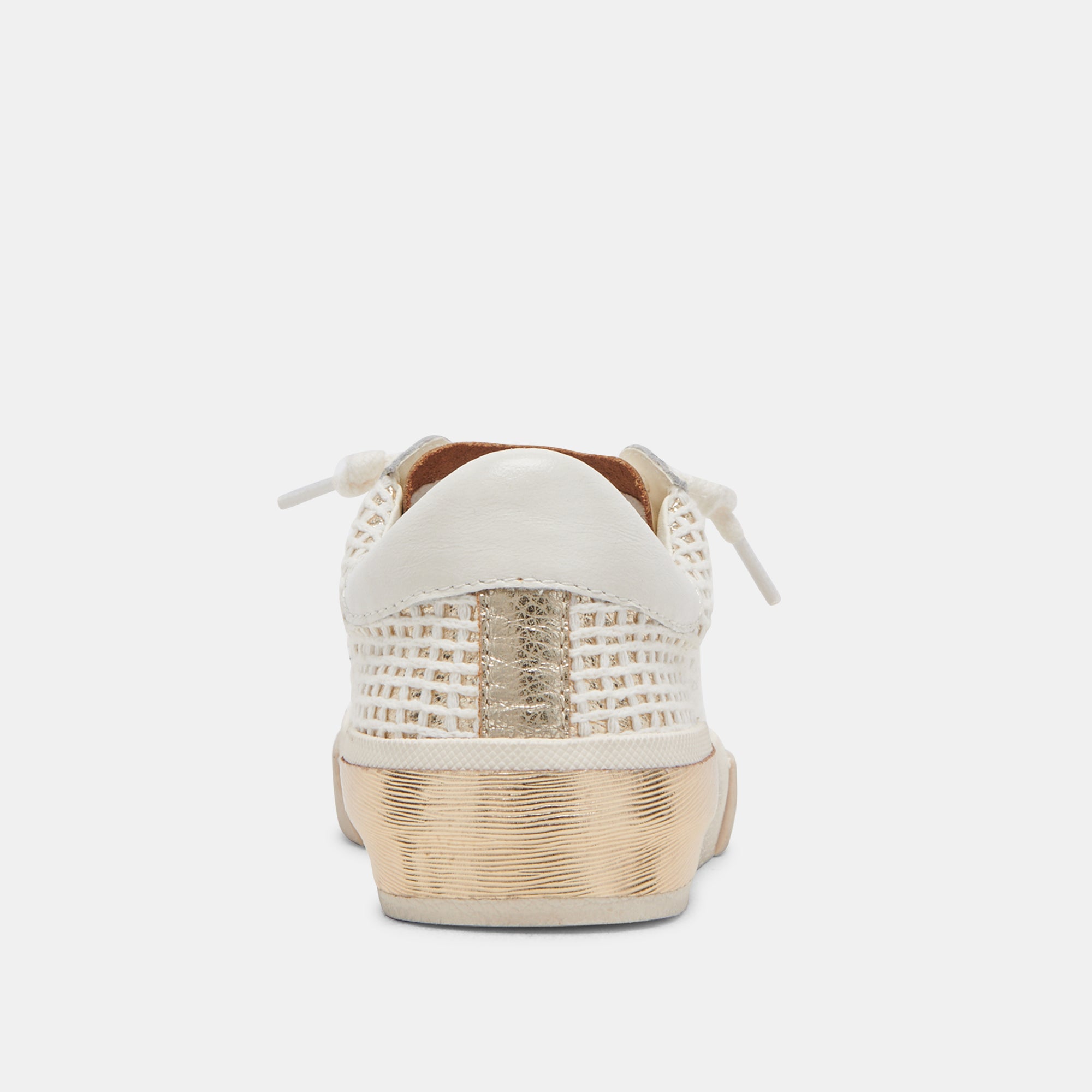 ZINA SNEAKERS BONE GOLD WOVEN - Image 10